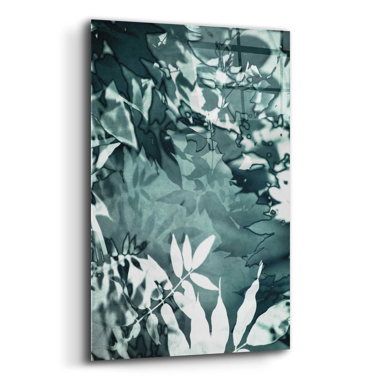 Epic Art 'Abstract Leaves' by Iris Lehnhardt, Acrylic Glass Wall Art,16x24