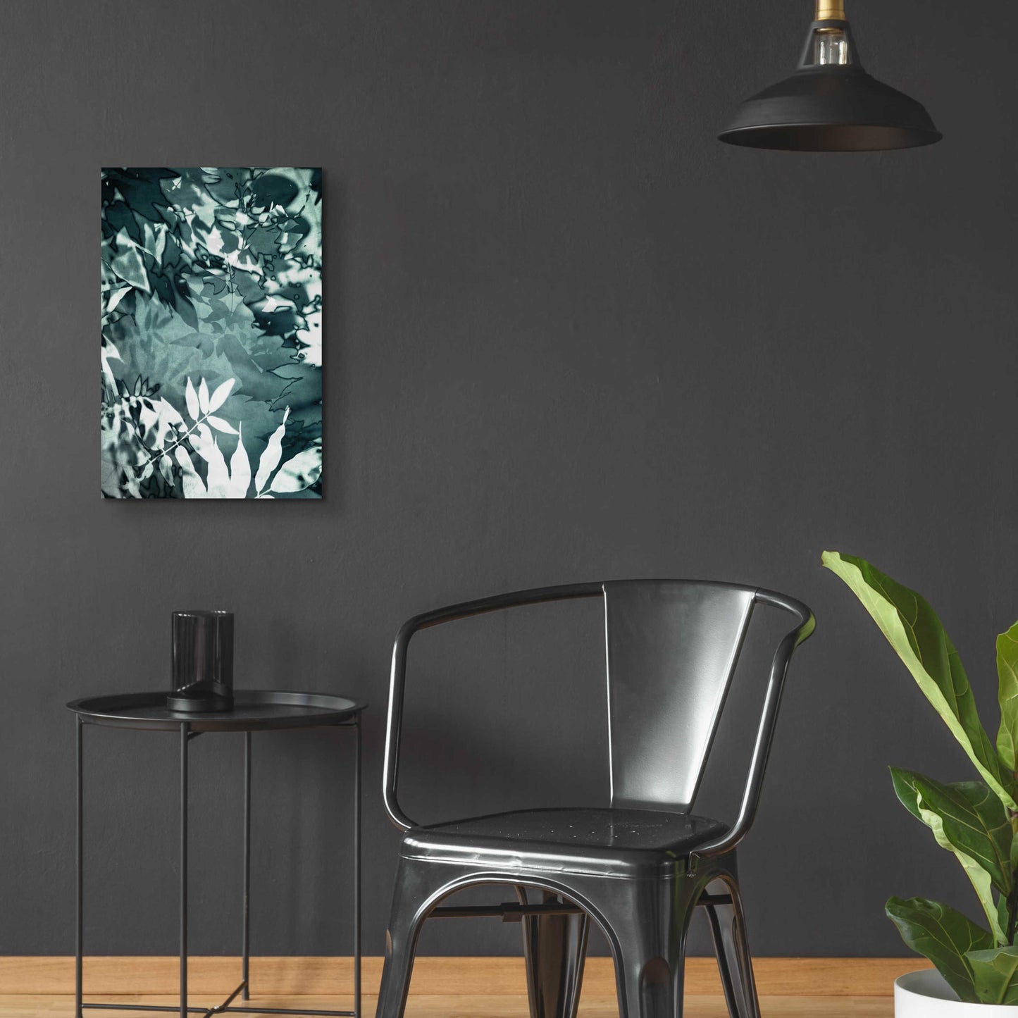 Epic Art 'Abstract Leaves' by Iris Lehnhardt, Acrylic Glass Wall Art,16x24