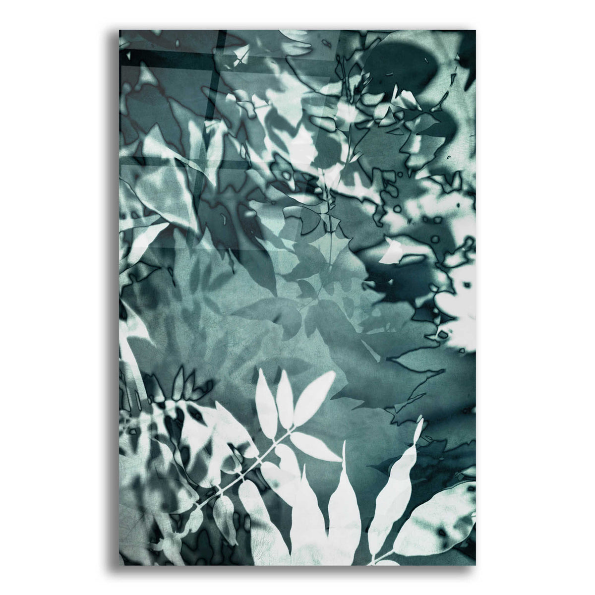 Epic Art 'Abstract Leaves' by Iris Lehnhardt, Acrylic Glass Wall Art