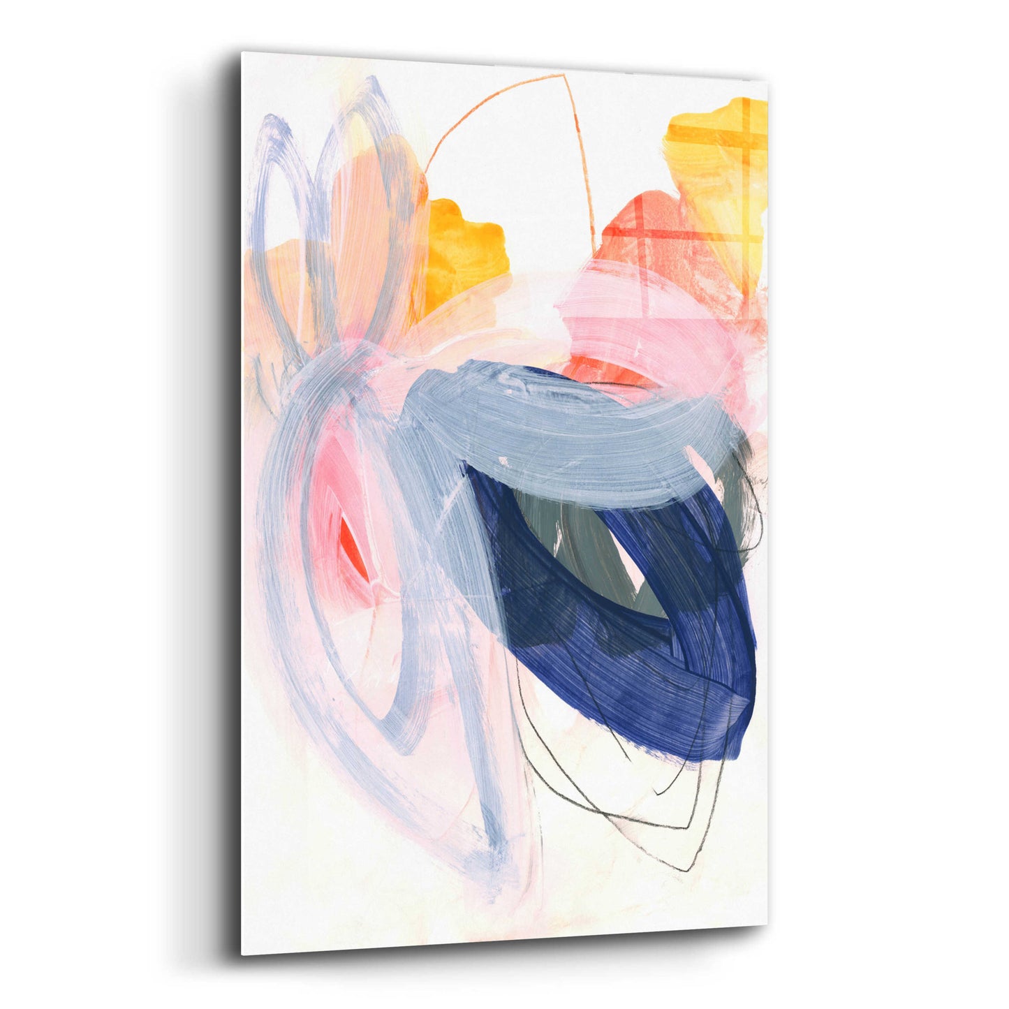 Epic Art 'Abstract Painting XVII' by Iris Lehnhardt, Acrylic Glass Wall Art,12x16