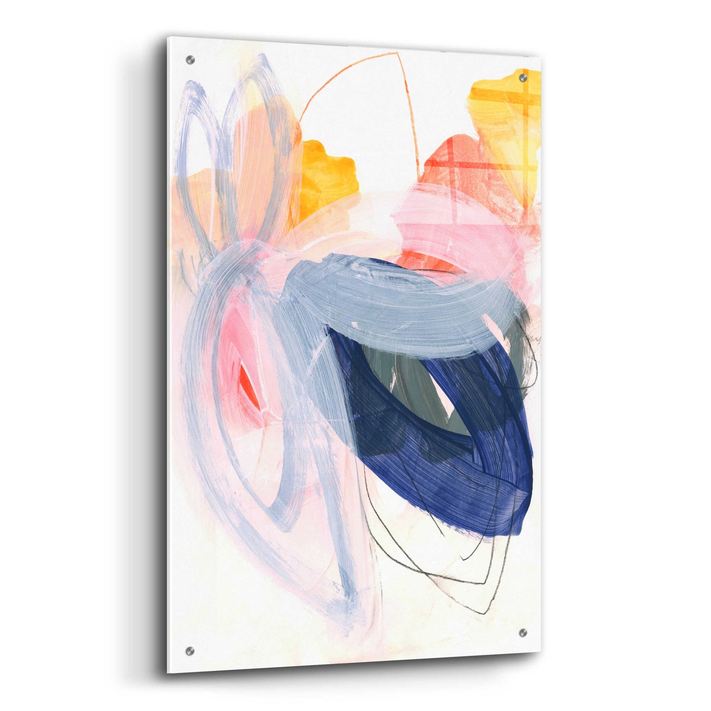 Epic Art 'Abstract Painting XVII' by Iris Lehnhardt, Acrylic Glass Wall Art,24x36