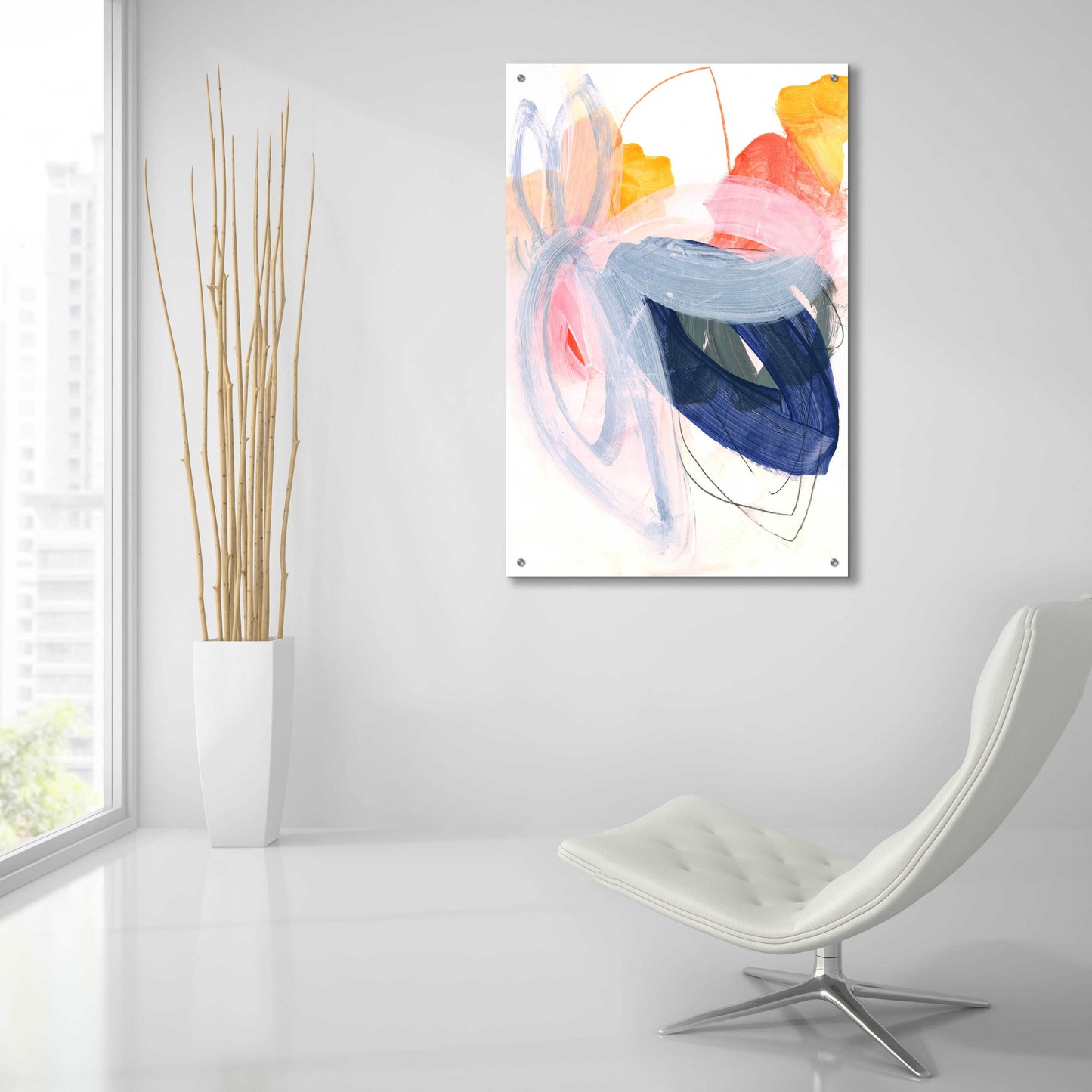 Epic Art 'Abstract Painting XVII' by Iris Lehnhardt, Acrylic Glass Wall Art,24x36