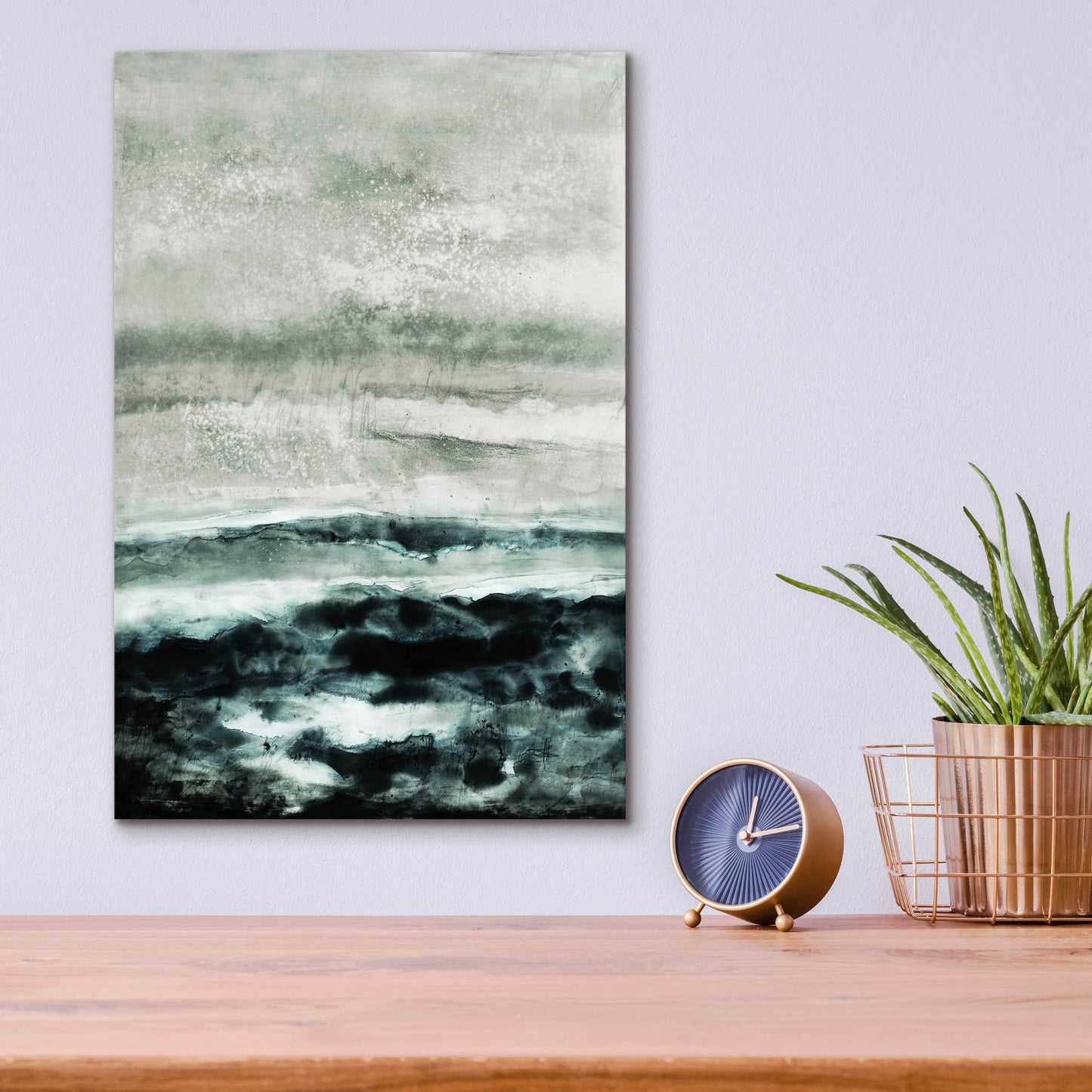 Epic Art 'Abstract Waterscape' by Iris Lehnhardt, Acrylic Glass Wall Art,12x16