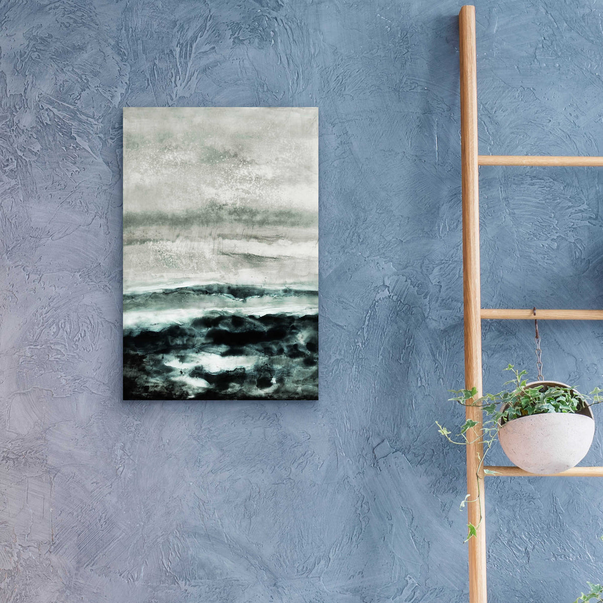 Epic Art 'Abstract Waterscape' by Iris Lehnhardt, Acrylic Glass Wall Art,16x24