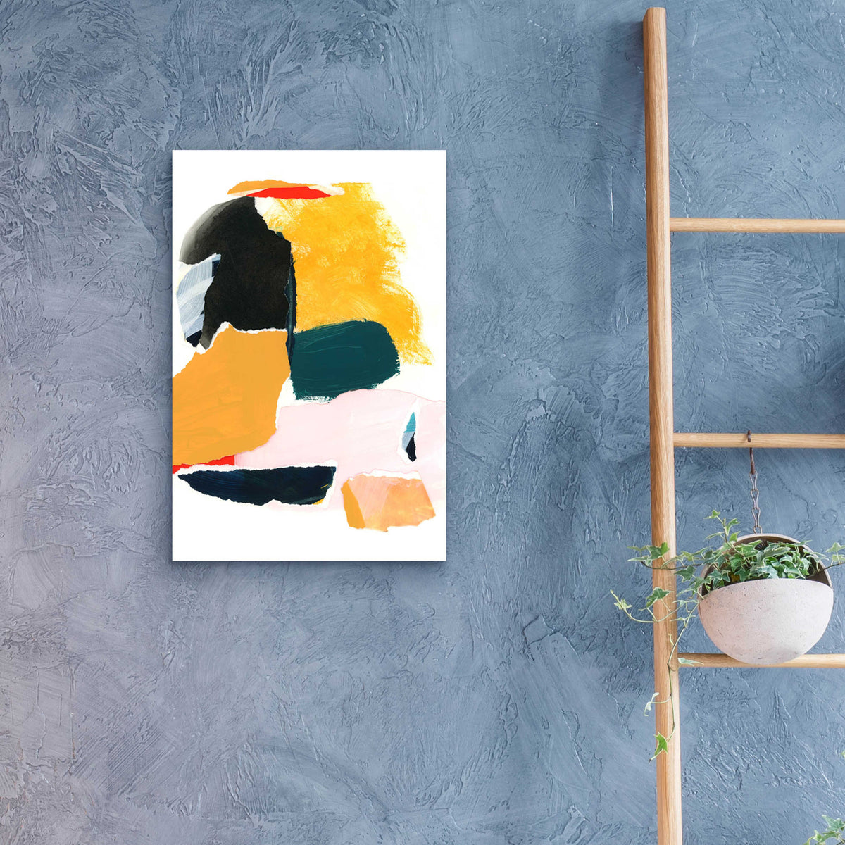 Epic Art 'Collage Studies 18-02' by Iris Lehnhardt, Acrylic Glass Wall Art,16x24