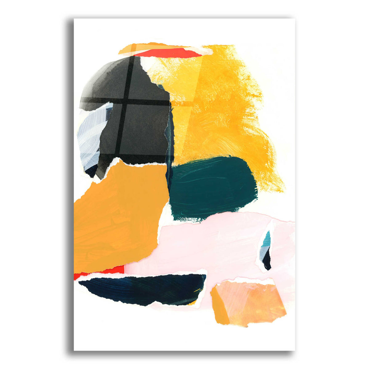Epic Art 'Collage Studies 18-02' by Iris Lehnhardt, Acrylic Glass Wall Art