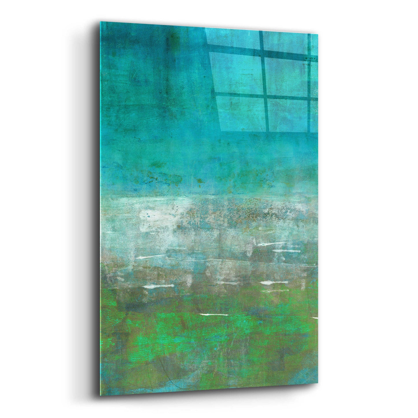 Epic Art 'Green Oasis' by Iris Lehnhardt, Acrylic Glass Wall Art,12x16