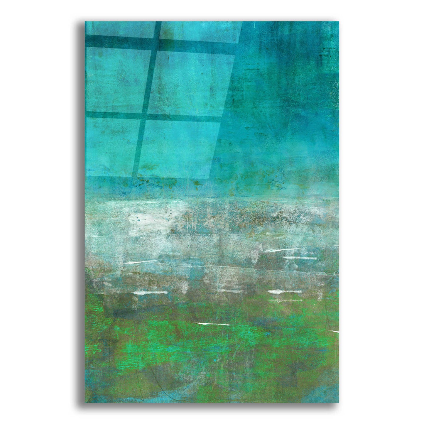 Epic Art 'Green Oasis' by Iris Lehnhardt, Acrylic Glass Wall Art,12x16