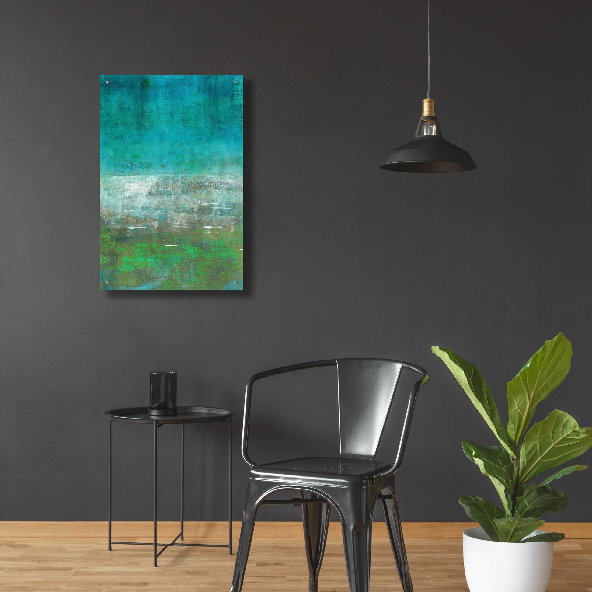 Epic Art 'Green Oasis' by Iris Lehnhardt, Acrylic Glass Wall Art,24x36