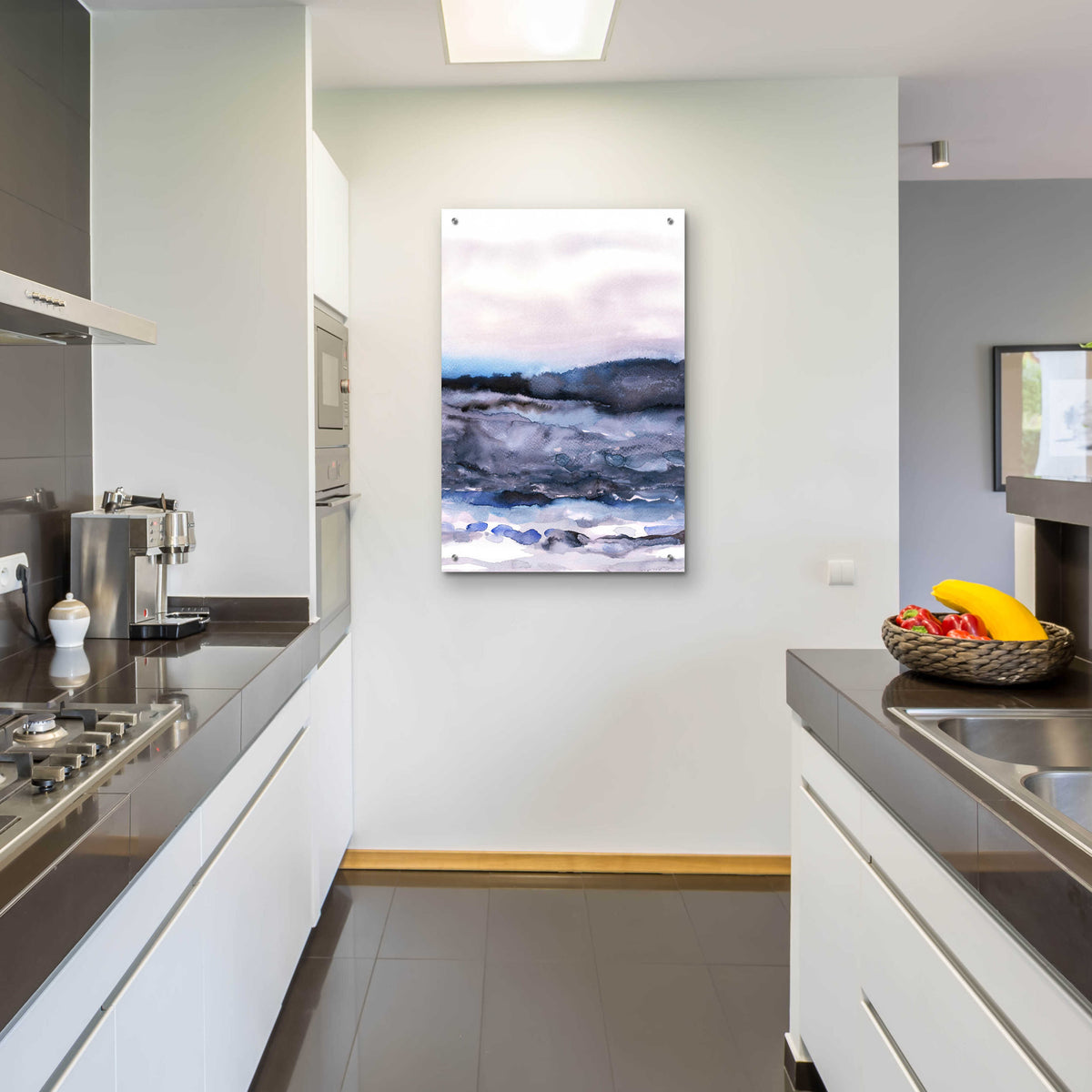 Epic Art 'Layers of Colour 2' by Iris Lehnhardt, Acrylic Glass Wall Art,24x36