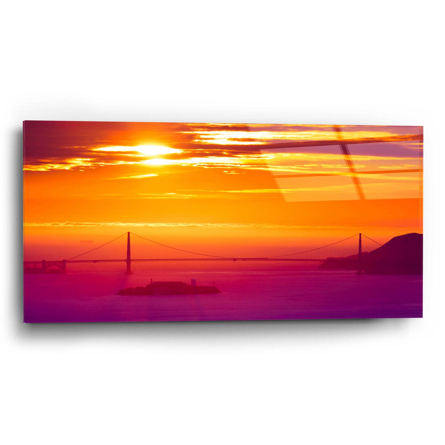 Epic Art 'The Sun Gate' by Greg Linhares, Acrylic Glass Wall Art,24x12