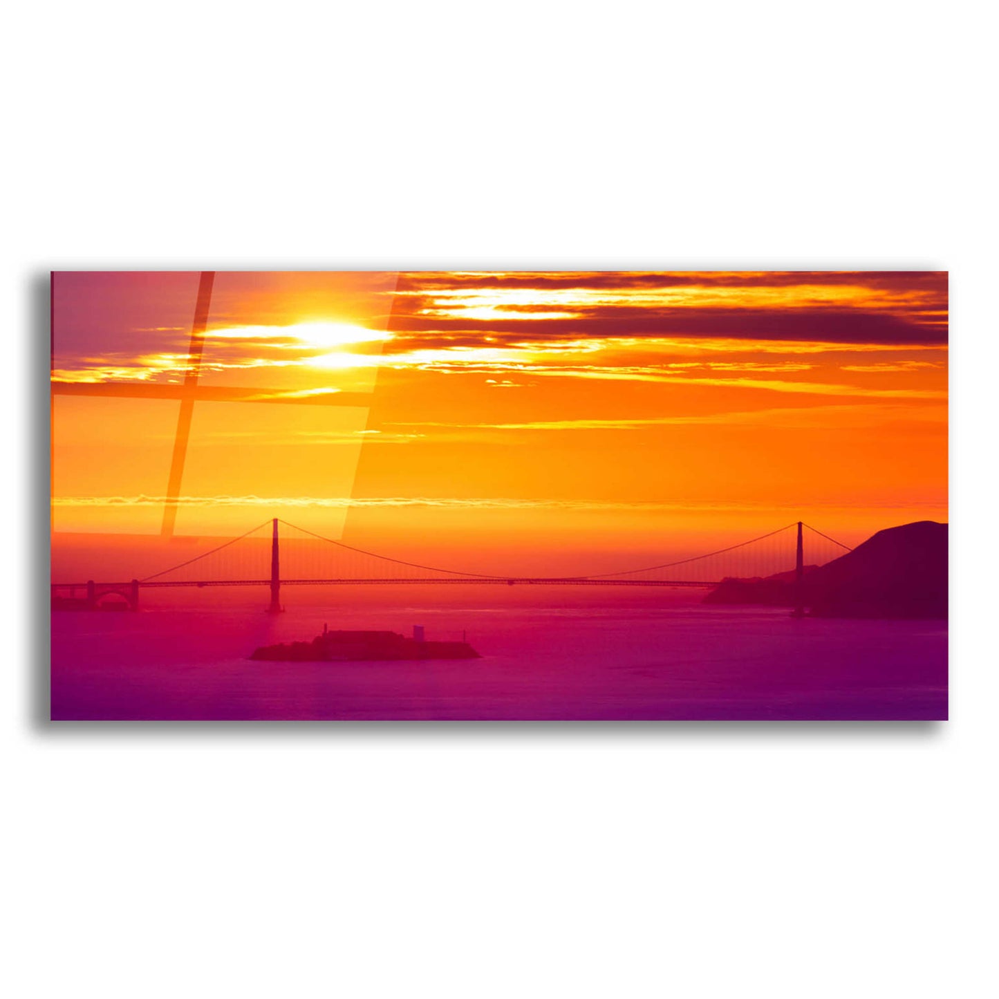 Epic Art 'The Sun Gate' by Greg Linhares, Acrylic Glass Wall Art,24x12