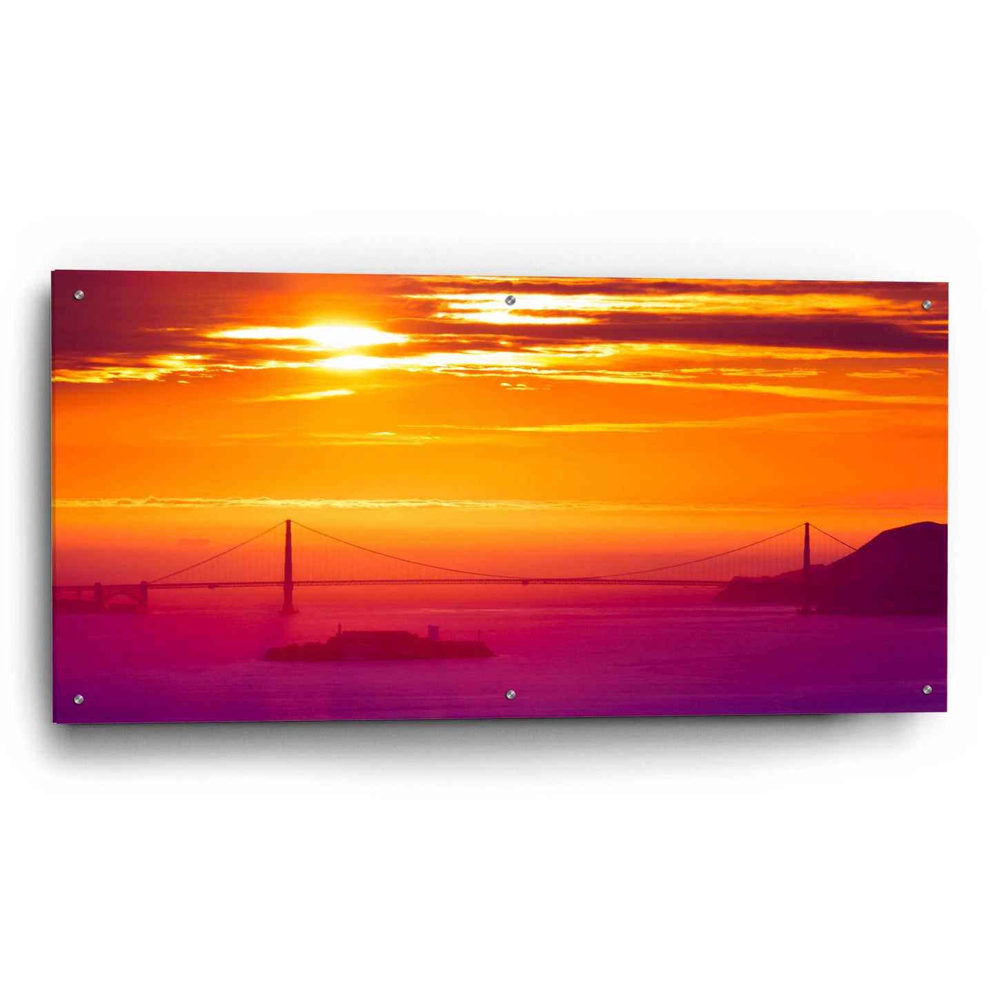 Epic Art 'The Sun Gate' by Greg Linhares, Acrylic Glass Wall Art,48x24