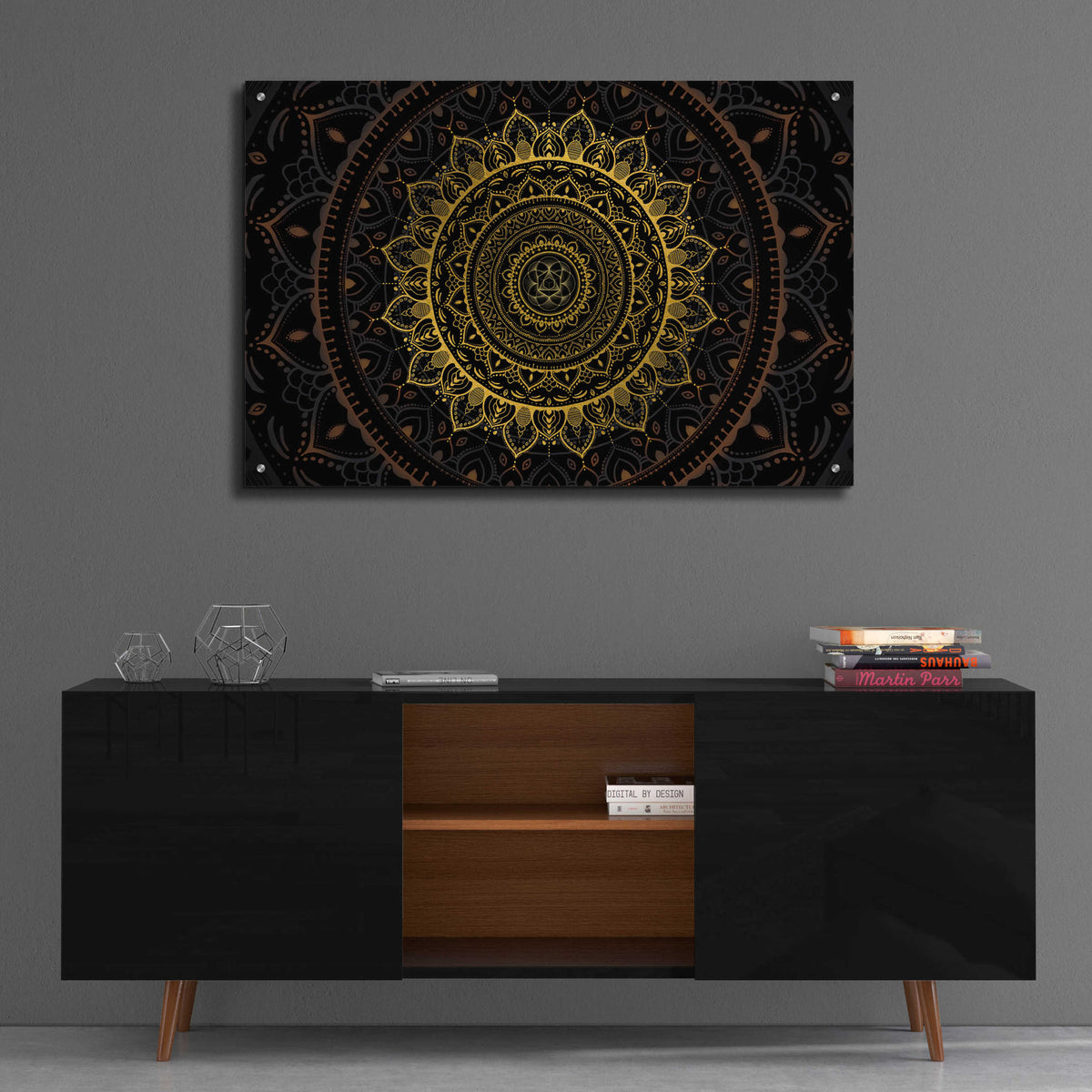 Epic Art 'Zen Mandala 2' by Cameron Gray, Acrylic Glass Wall Art,36x24