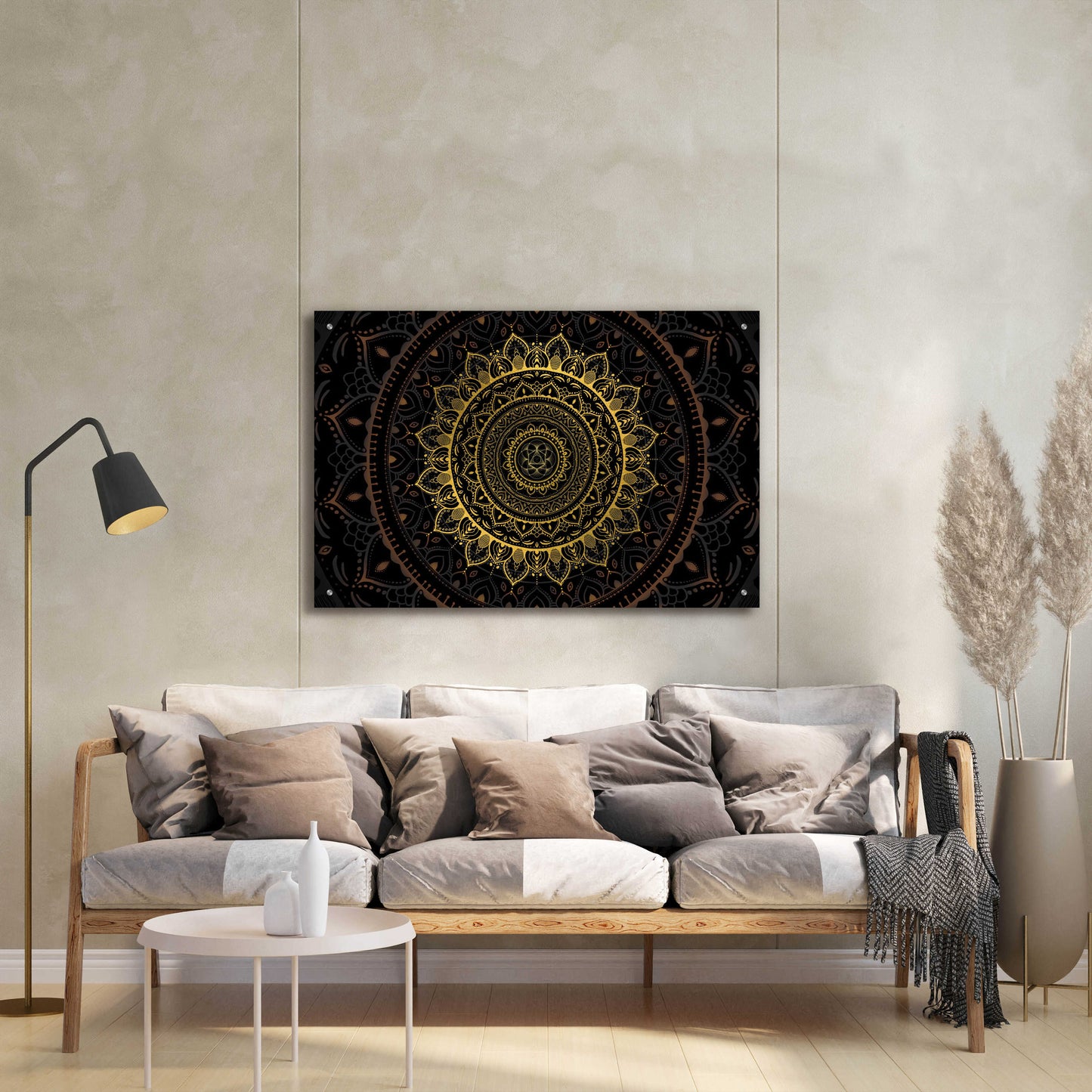 Epic Art 'Zen Mandala 2' by Cameron Gray, Acrylic Glass Wall Art,36x24