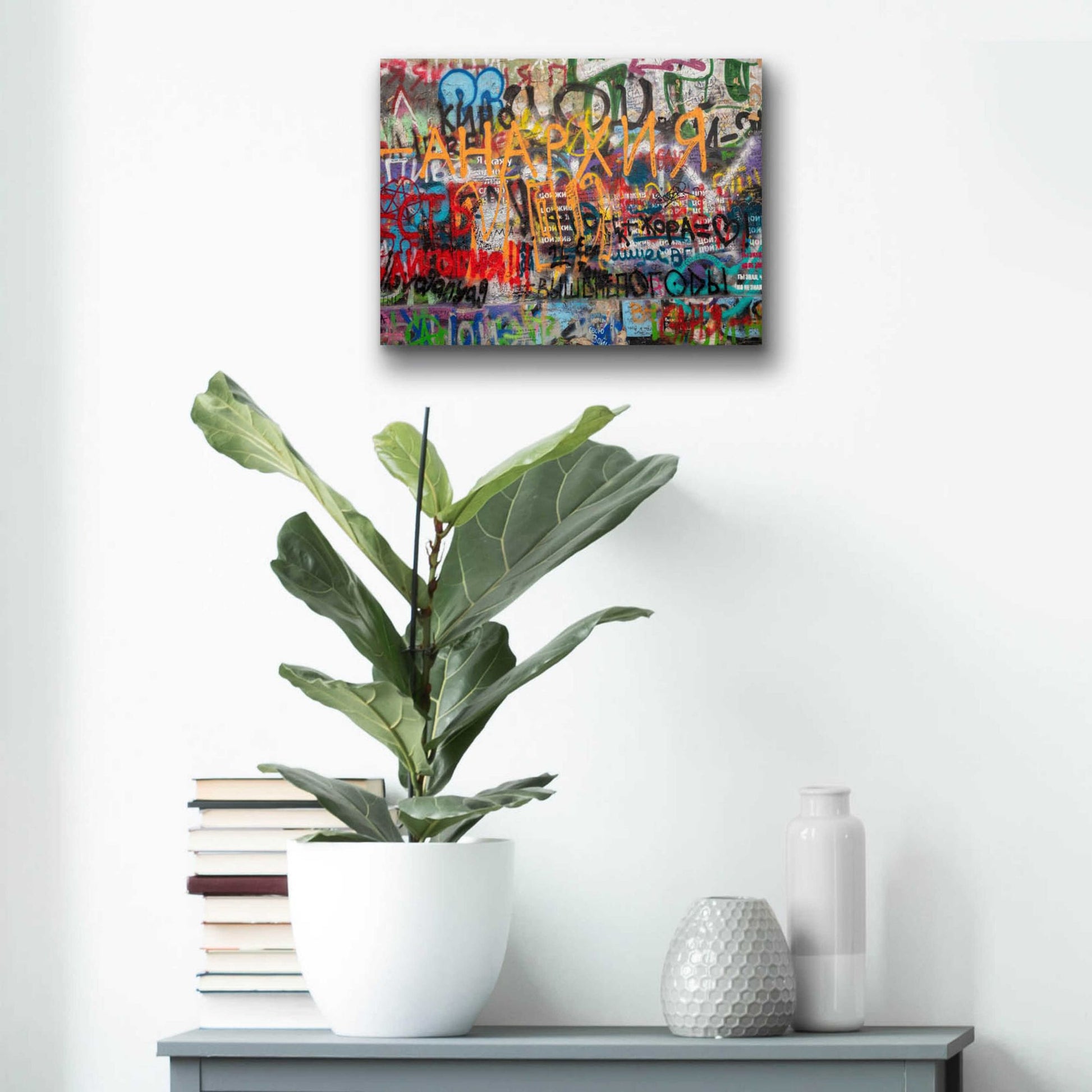 Epic Art 'Russian Abstract - Anarchy' by Epic Portfolio, Acrylic Glass Wall Art,16x12