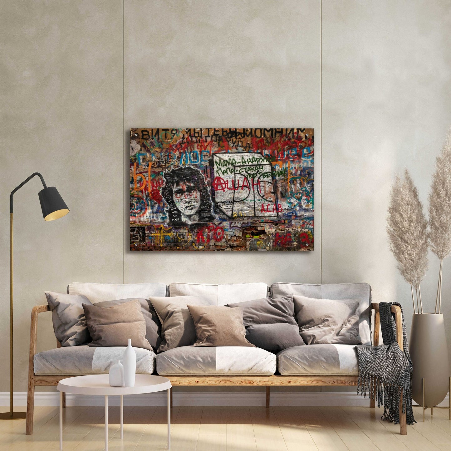 Epic Art 'Russian Abstract - Tsoi Wall' by Epic Portfolio, Acrylic Glass Wall Art,36x24