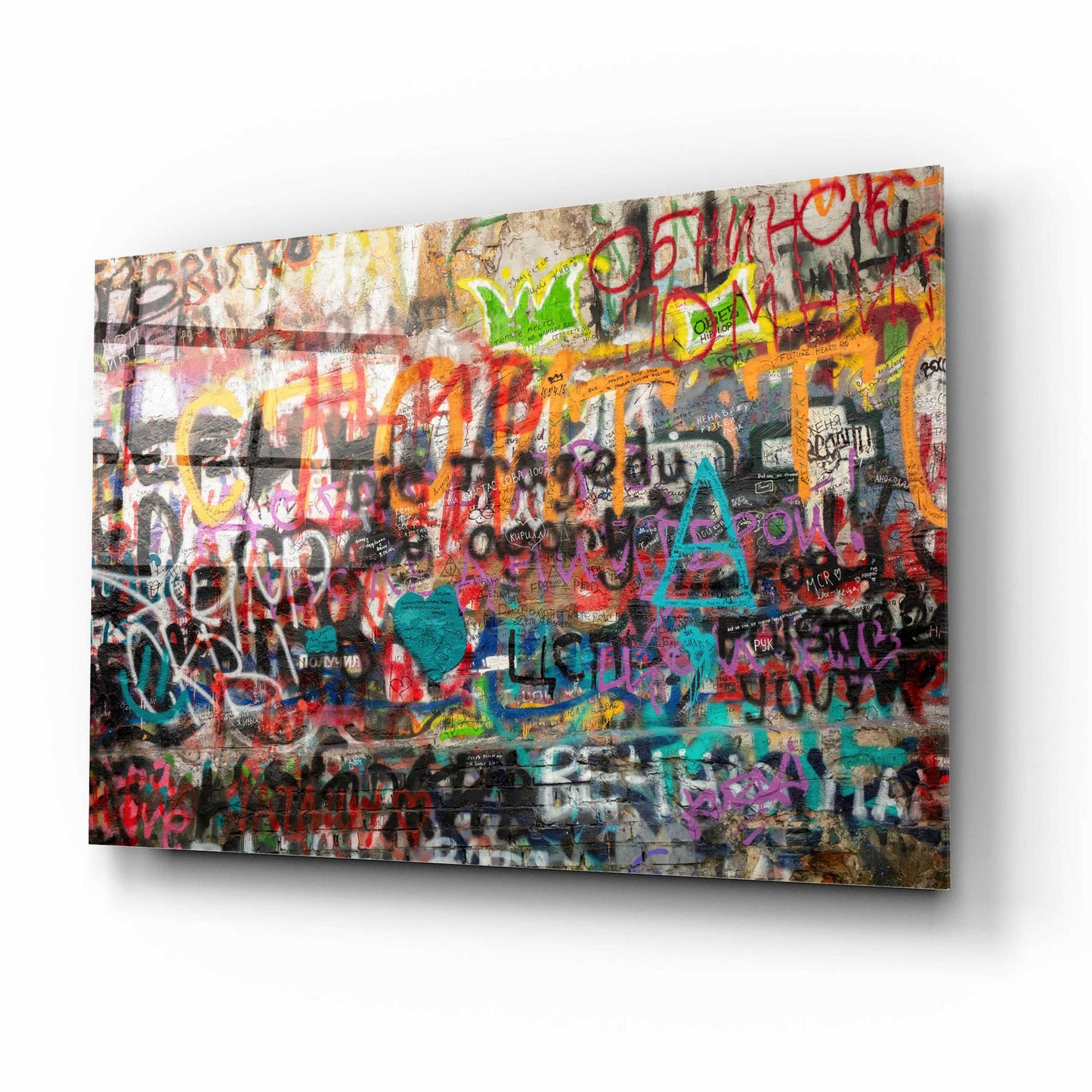 Epic Art 'Russian Abstract' by Epic Portfolio, Acrylic Glass Wall Art,16x12