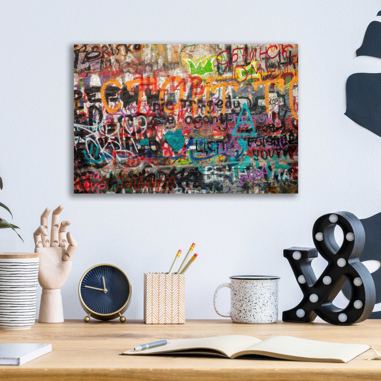 Epic Art 'Russian Abstract' by Epic Portfolio, Acrylic Glass Wall Art,16x12