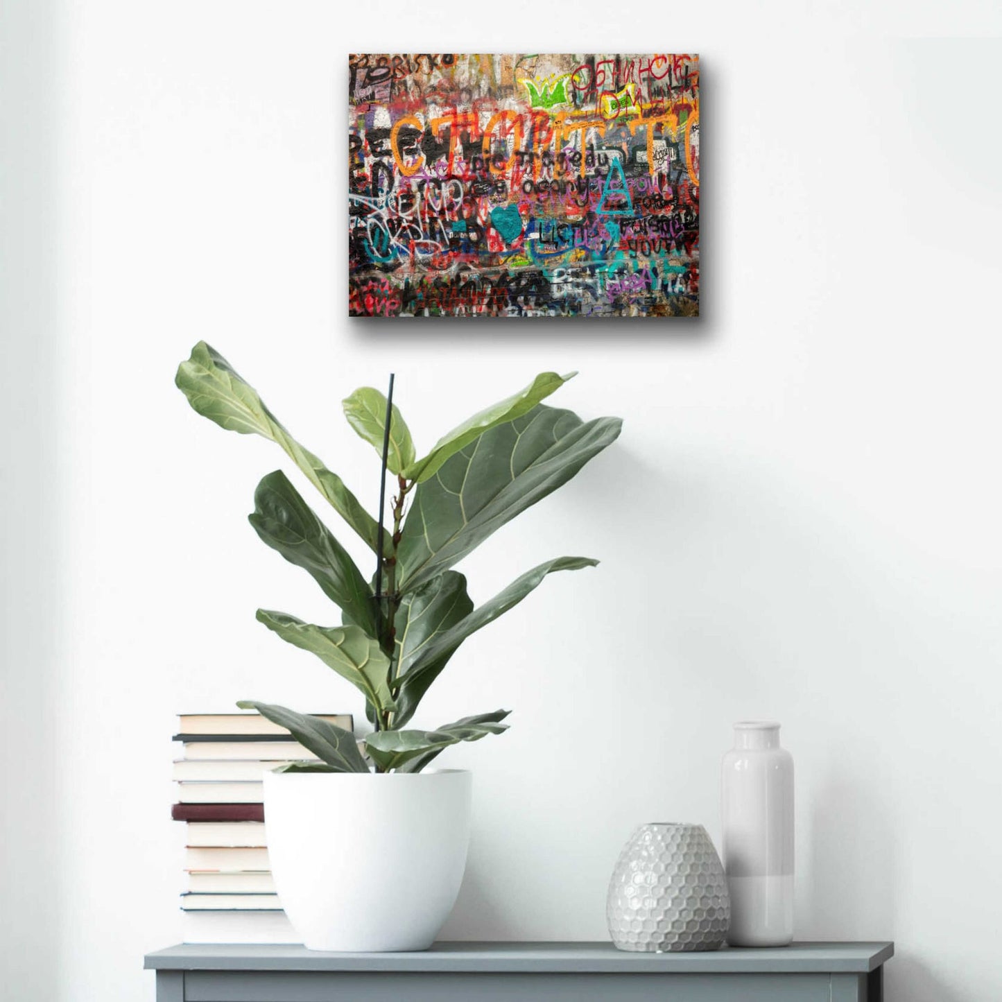 Epic Art 'Russian Abstract' by Epic Portfolio, Acrylic Glass Wall Art,16x12