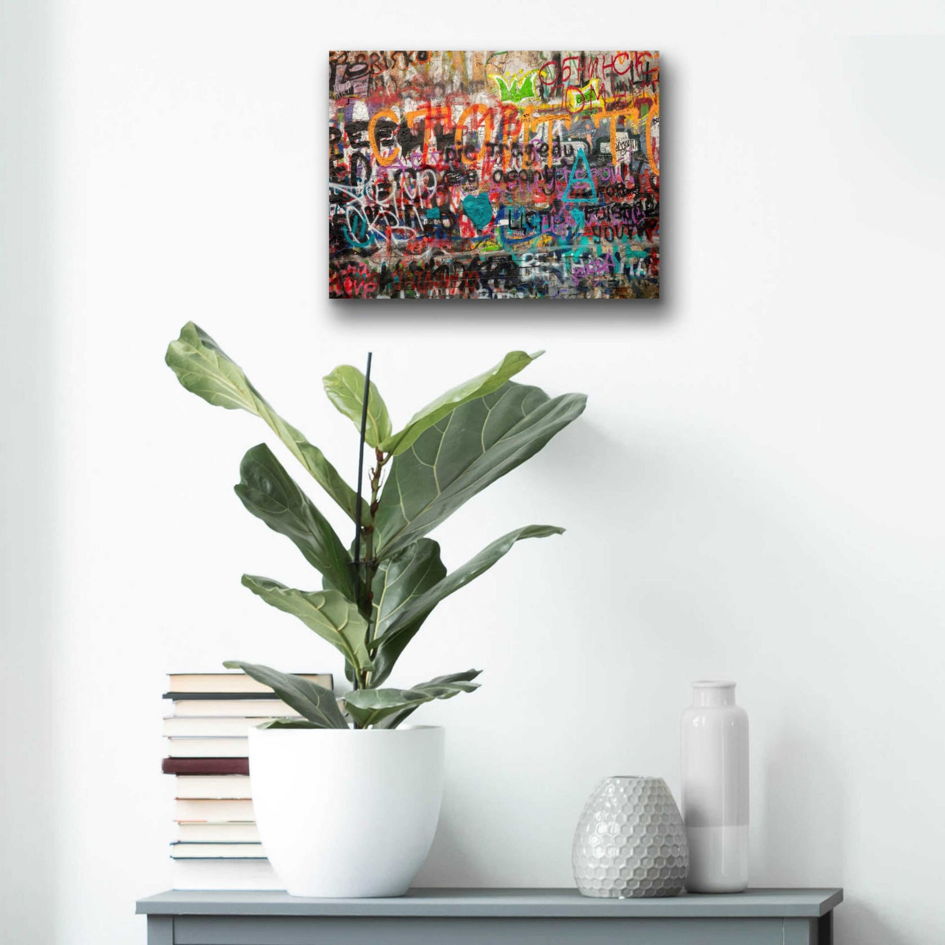 Epic Art 'Russian Abstract' by Epic Portfolio, Acrylic Glass Wall Art,16x12