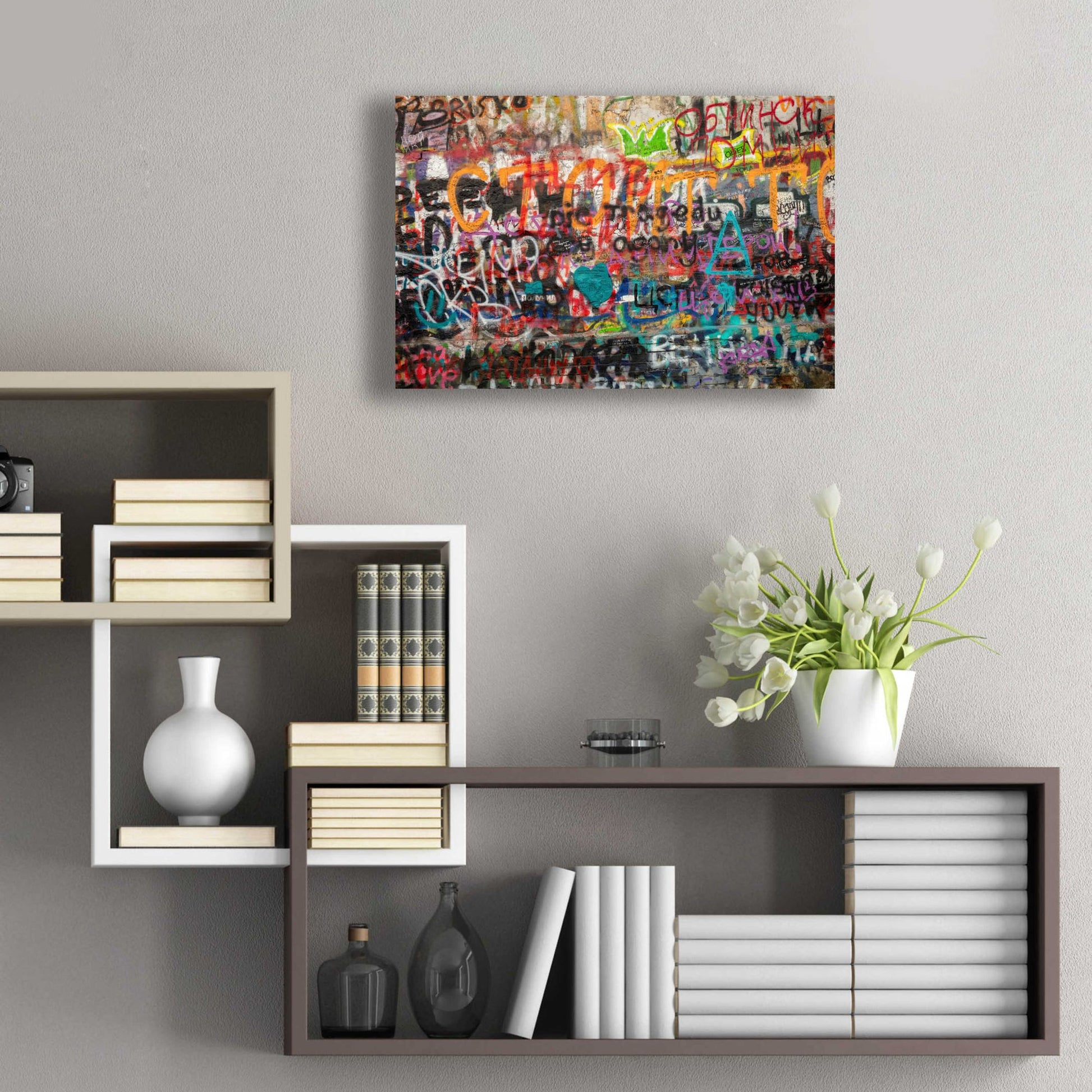 Epic Art 'Russian Abstract' by Epic Portfolio, Acrylic Glass Wall Art,24x16