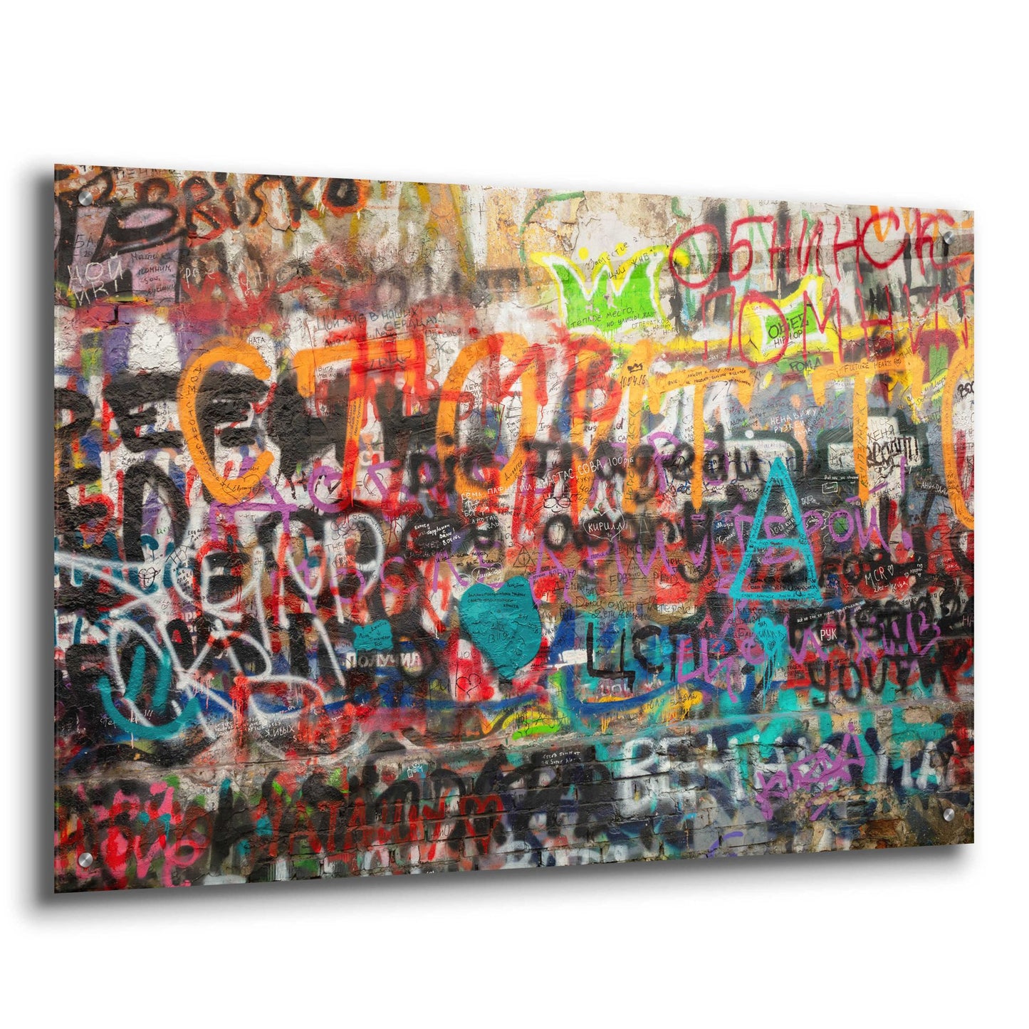 Epic Art 'Russian Abstract' by Epic Portfolio, Acrylic Glass Wall Art,36x24