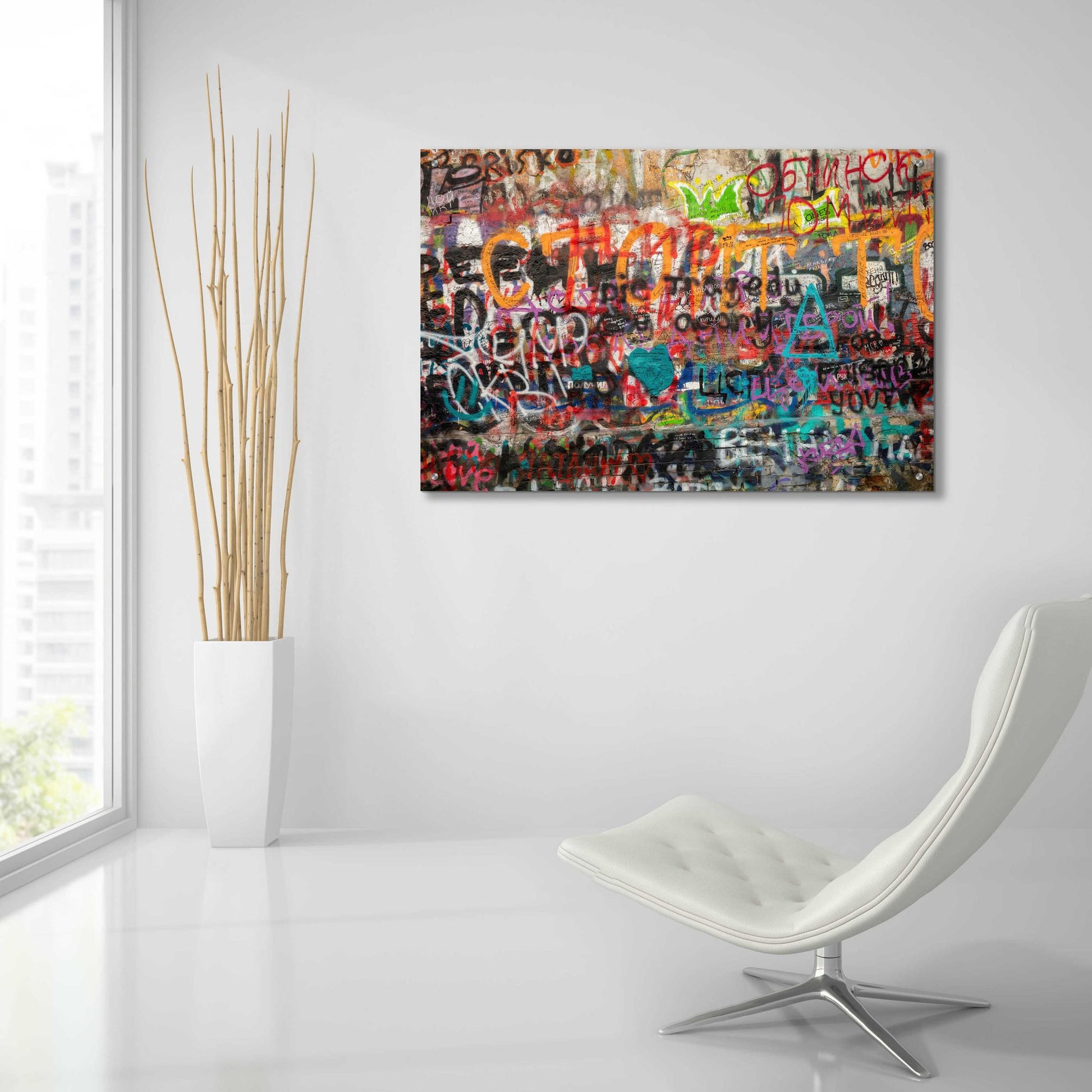 Epic Art 'Russian Abstract' by Epic Portfolio, Acrylic Glass Wall Art,36x24