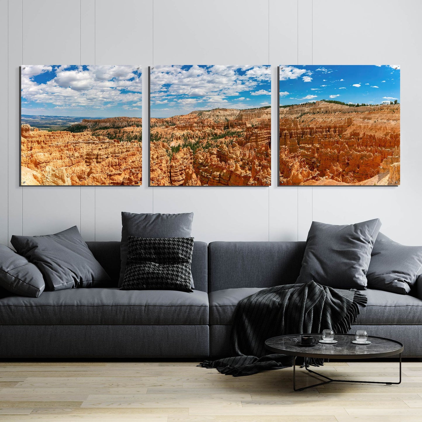 Epic Art 'Utah - Bryce Canyon' by Epic Portfolio, Acrylic Glass Wall Art, 3 Piece Set,108x36