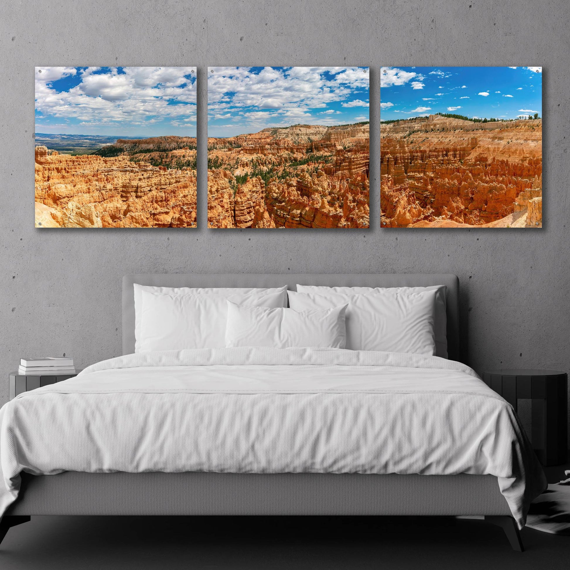 Epic Art 'Utah - Bryce Canyon' by Epic Portfolio, Acrylic Glass Wall Art, 3 Piece Set,108x36