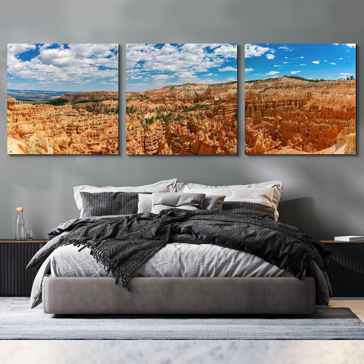 Epic Art 'Utah - Bryce Canyon' by Epic Portfolio, Acrylic Glass Wall Art, 3 Piece Set,108x36