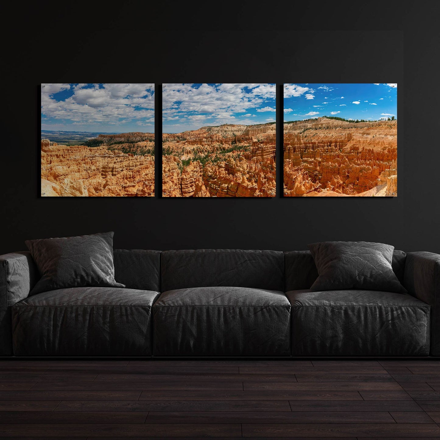 Epic Art 'Utah - Bryce Canyon' by Epic Portfolio, Acrylic Glass Wall Art, 3 Piece Set,108x36