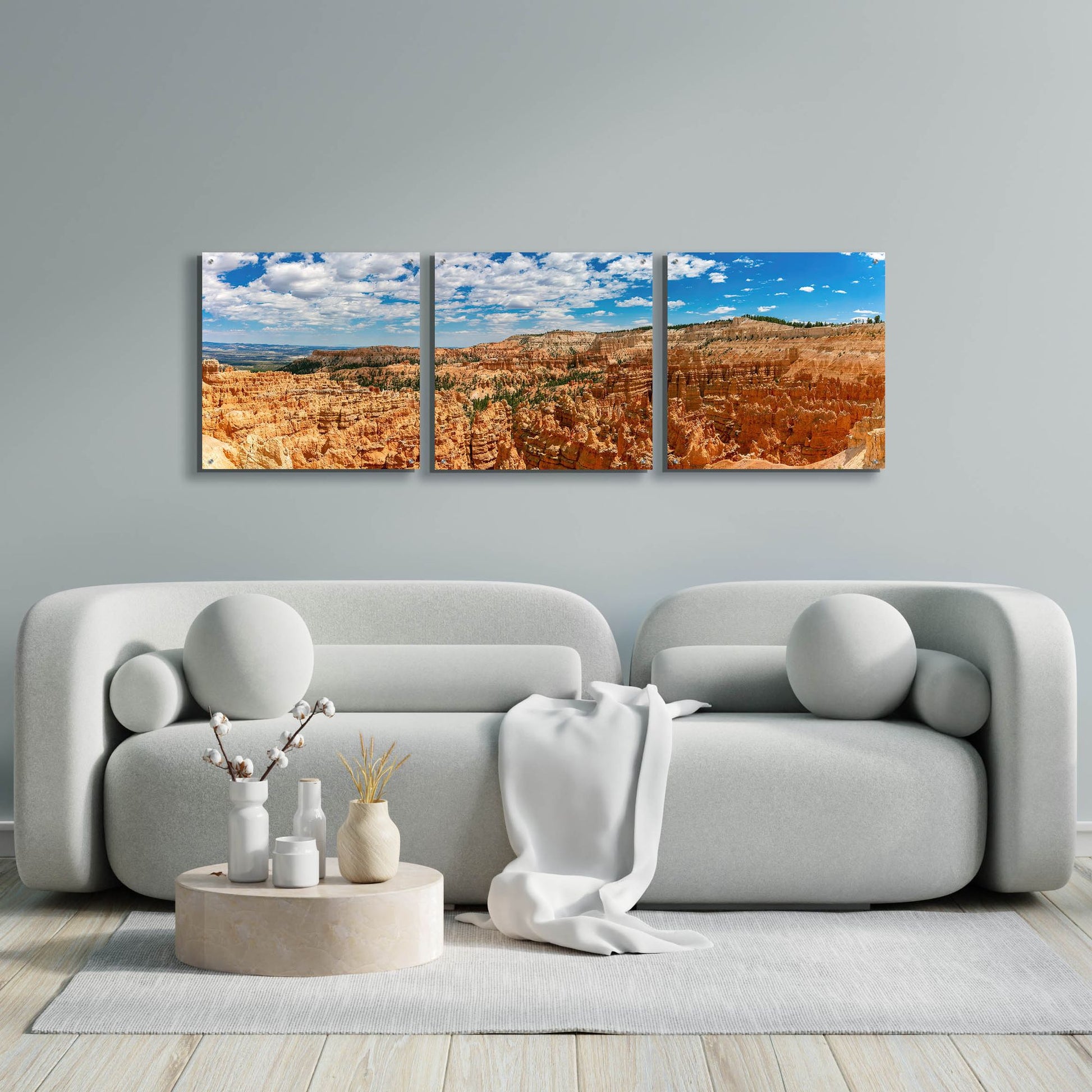 Epic Art 'Utah - Bryce Canyon' by Epic Portfolio, Acrylic Glass Wall Art, 3 Piece Set,72x24