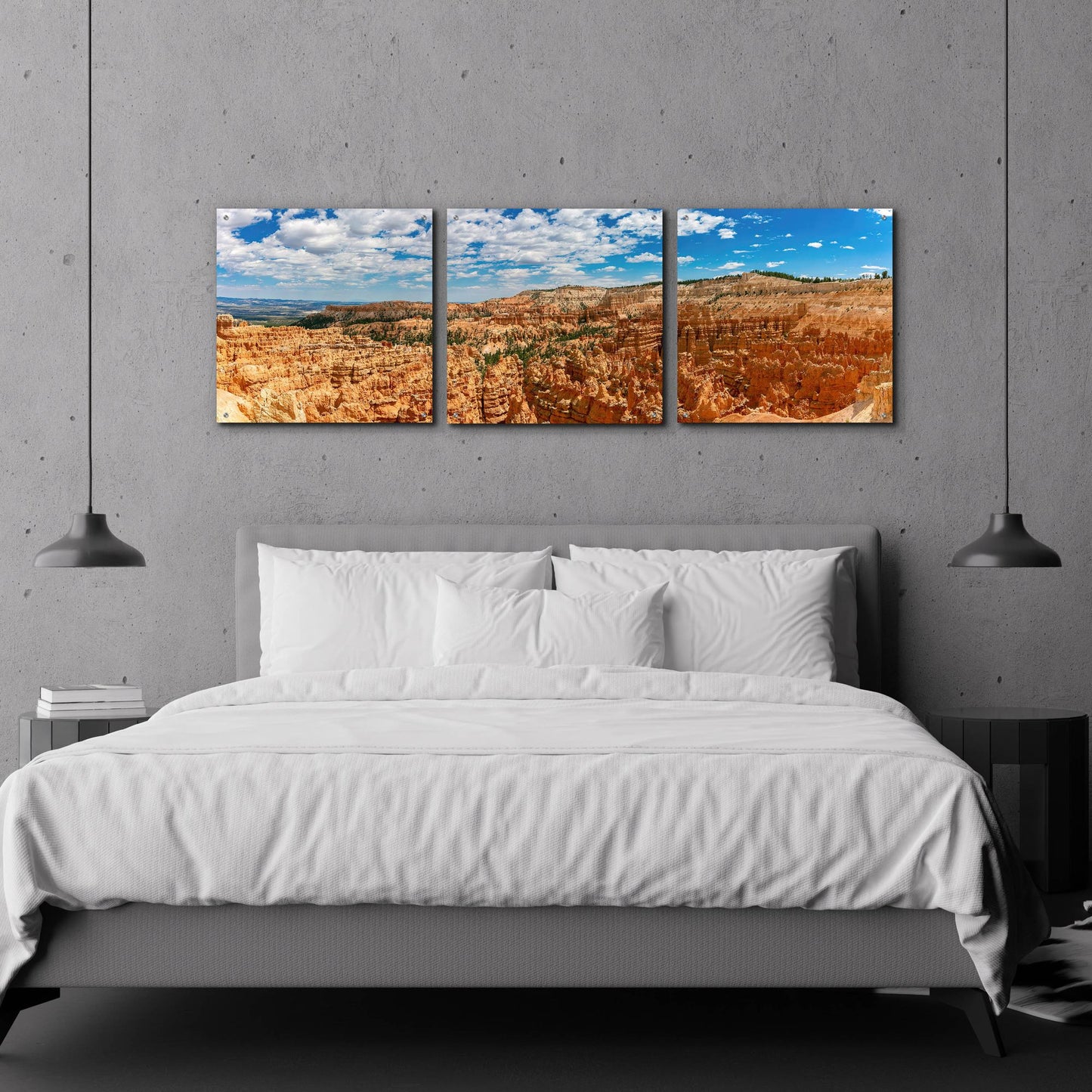 Epic Art 'Utah - Bryce Canyon' by Epic Portfolio, Acrylic Glass Wall Art, 3 Piece Set,72x24