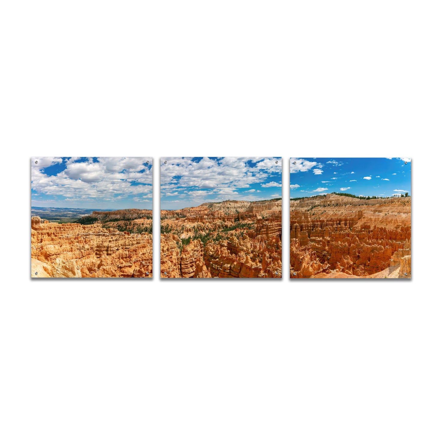 Epic Art 'Utah - Bryce Canyon' by Epic Portfolio, Acrylic Glass Wall Art, 3 Piece Set