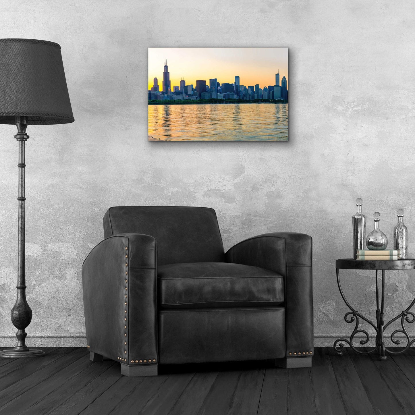 Epic Art 'Good Morning Chicago Crop' by Epic Portfolio, Acrylic Glass Wall Art,24x16