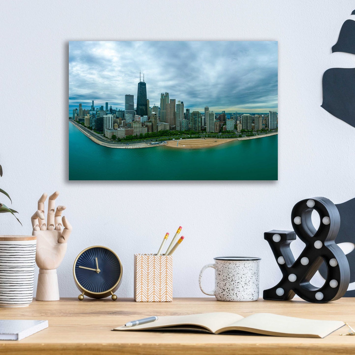 Epic Art 'Wonderful Chicago Crop' by Epic Portfolio, Acrylic Glass Wall Art,16x12