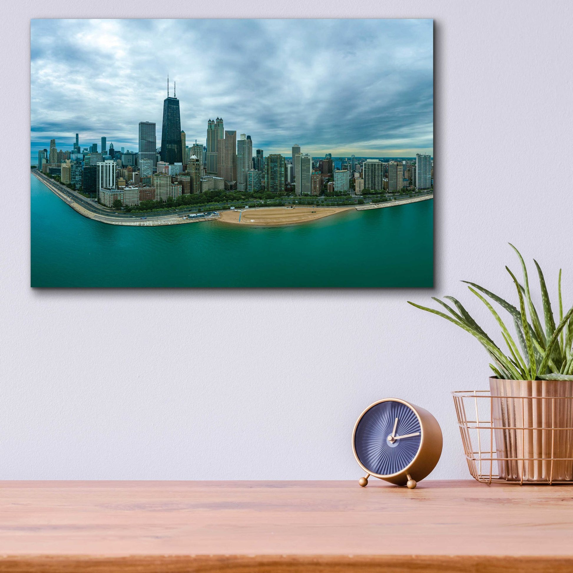 Epic Art 'Wonderful Chicago Crop' by Epic Portfolio, Acrylic Glass Wall Art,16x12