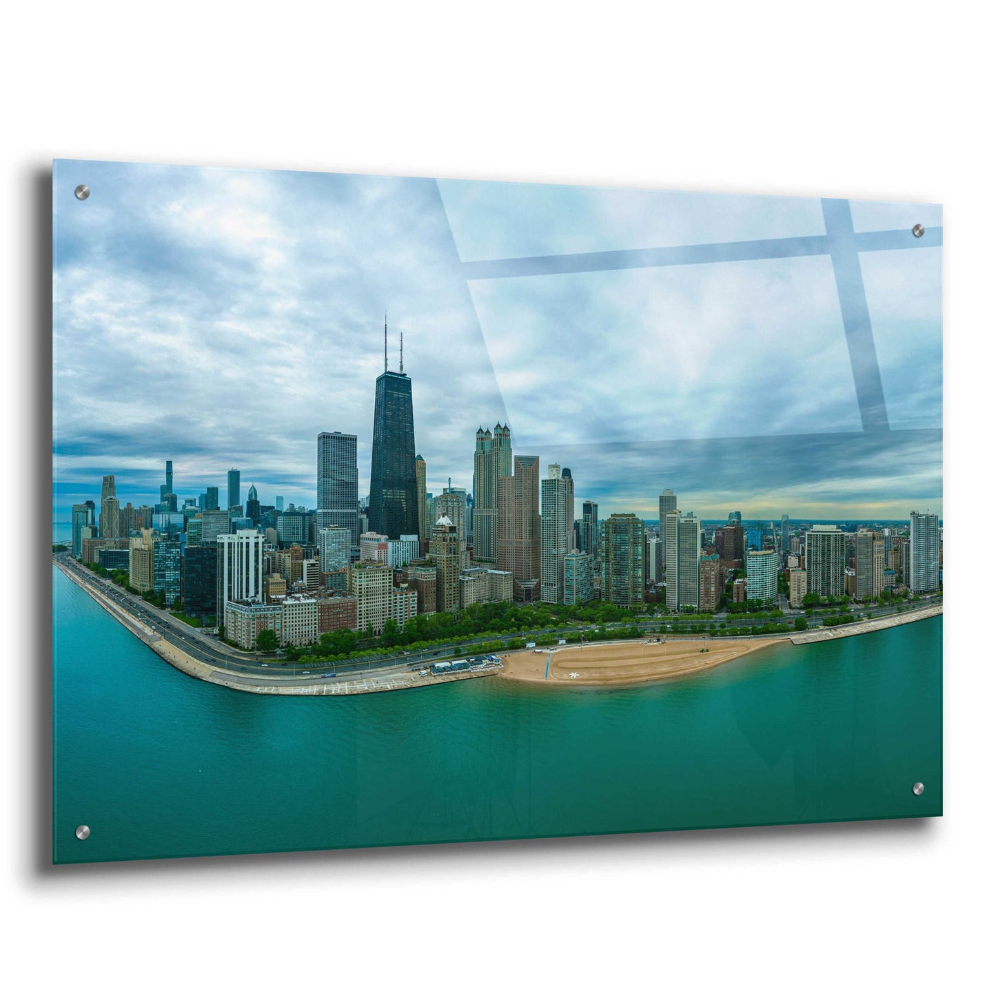 Epic Art 'Wonderful Chicago Crop' by Epic Portfolio, Acrylic Glass Wall Art,36x24