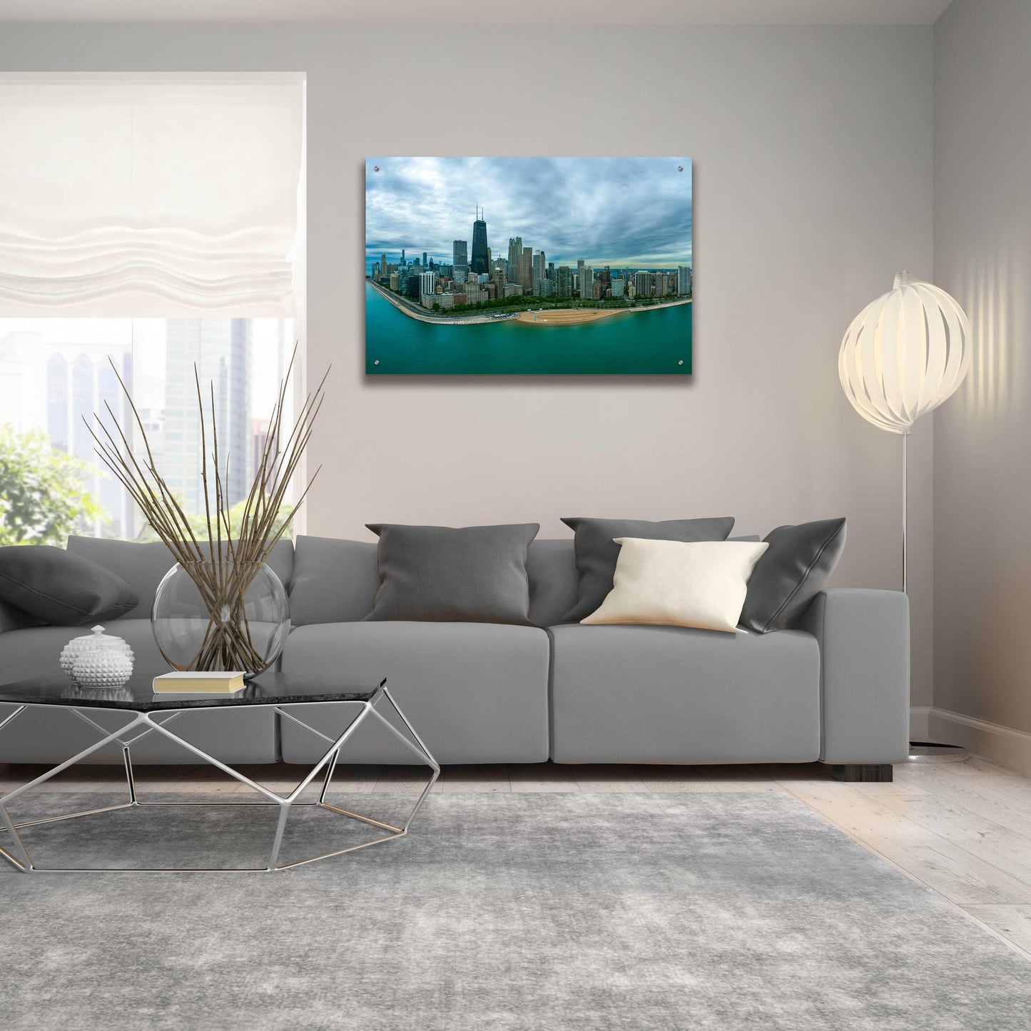 Epic Art 'Wonderful Chicago Crop' by Epic Portfolio, Acrylic Glass Wall Art,36x24