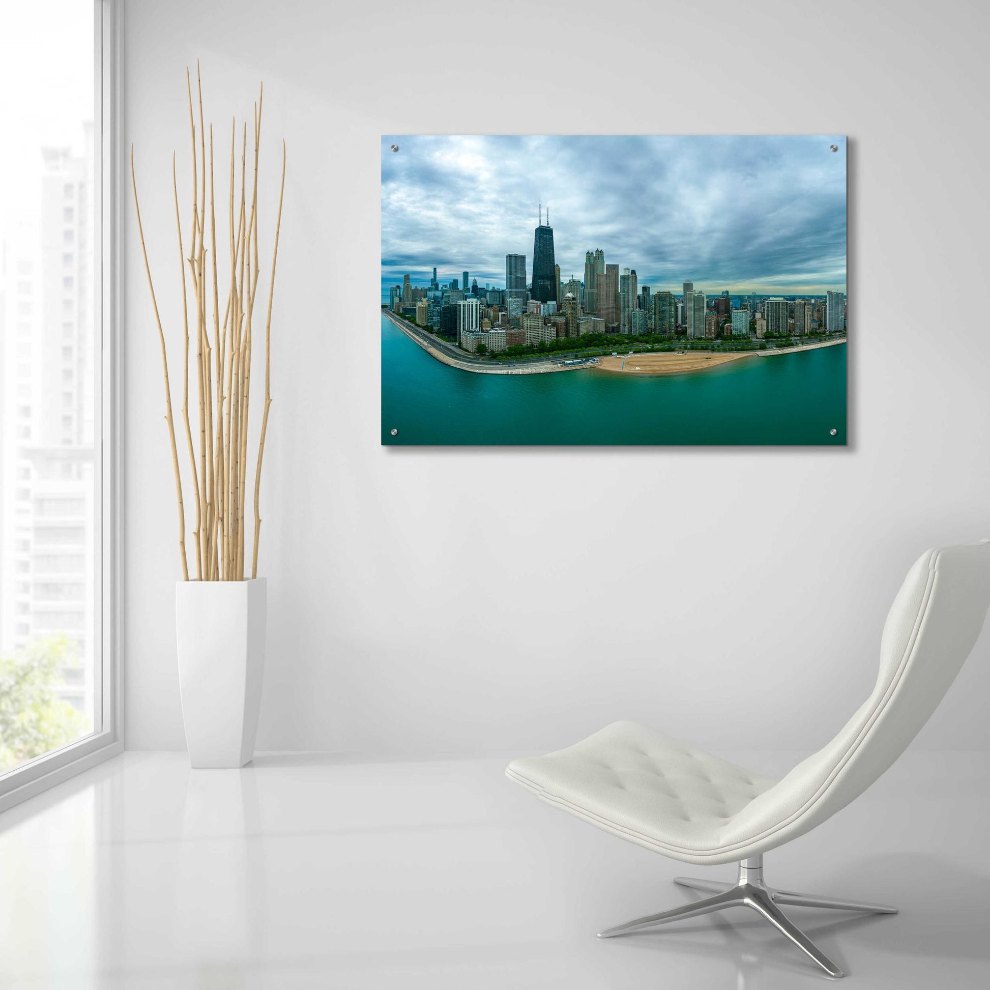 Epic Art 'Wonderful Chicago Crop' by Epic Portfolio, Acrylic Glass Wall Art,36x24