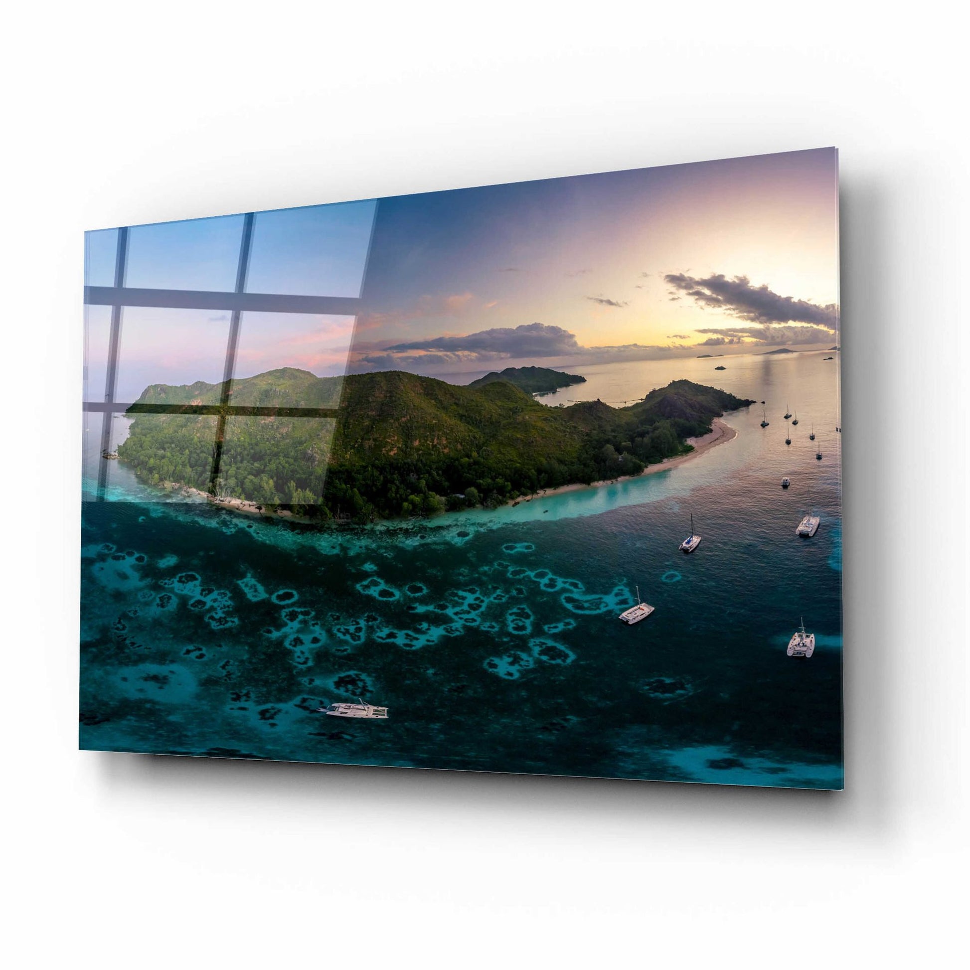 Epic Art 'Curieuse Island Seychelles Crop' by Epic Portfolio, Acrylic Glass Wall Art,16x12