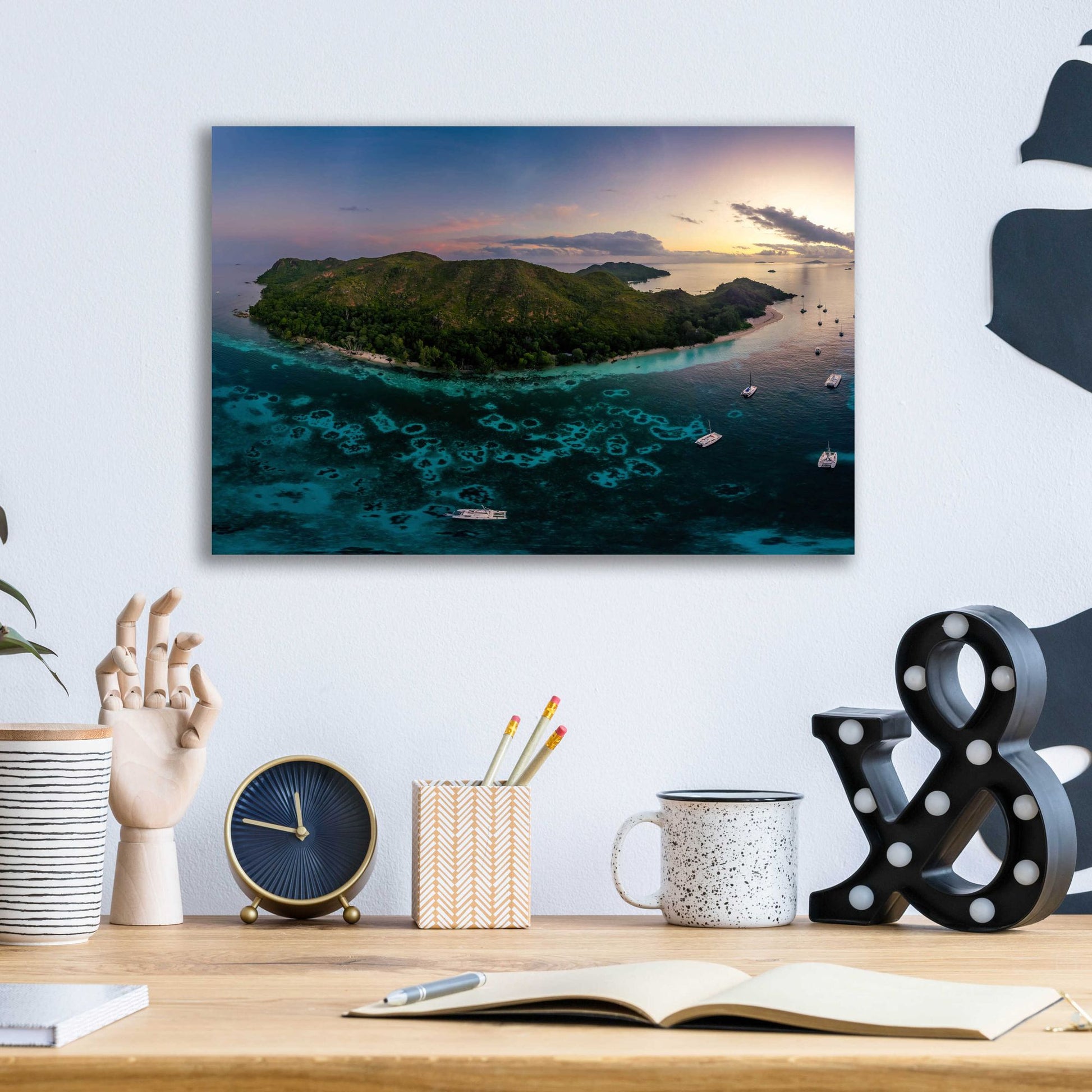 Epic Art 'Curieuse Island Seychelles Crop' by Epic Portfolio, Acrylic Glass Wall Art,16x12