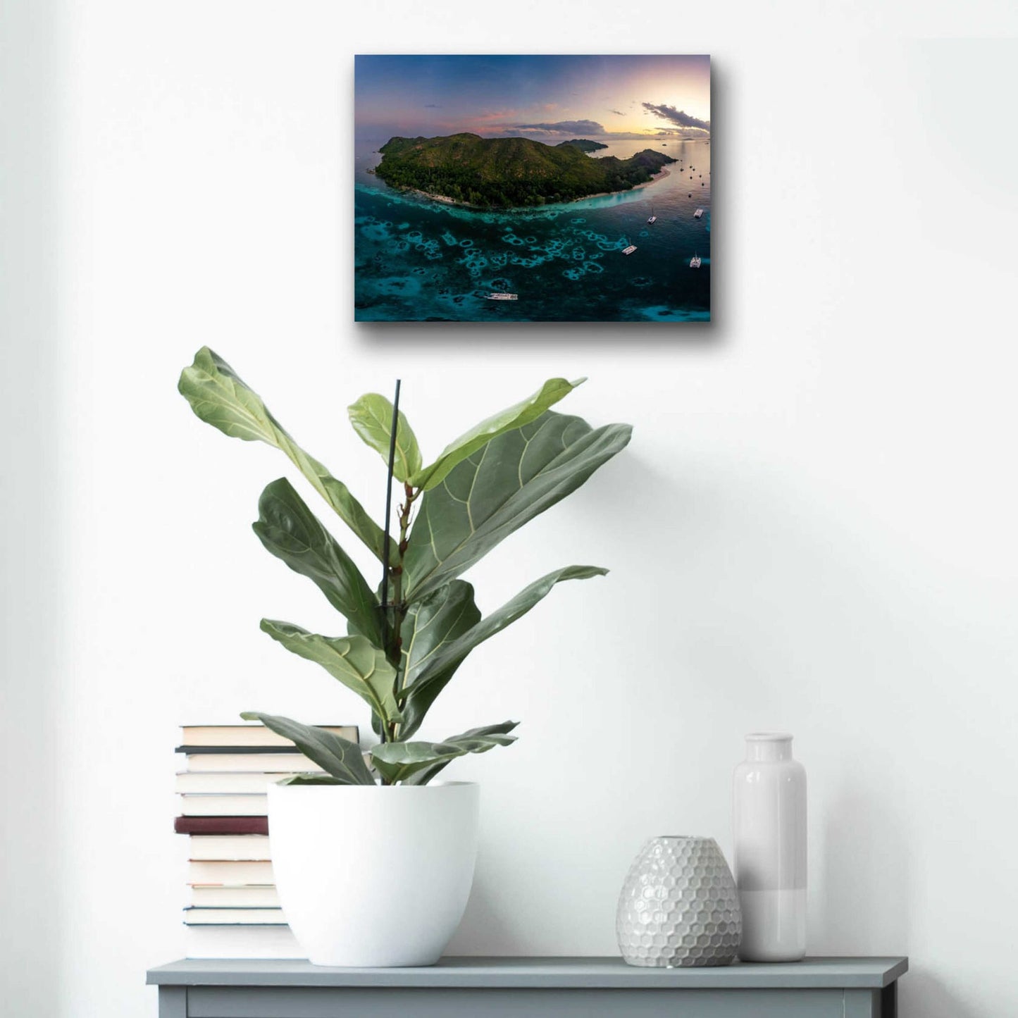 Epic Art 'Curieuse Island Seychelles Crop' by Epic Portfolio, Acrylic Glass Wall Art,16x12