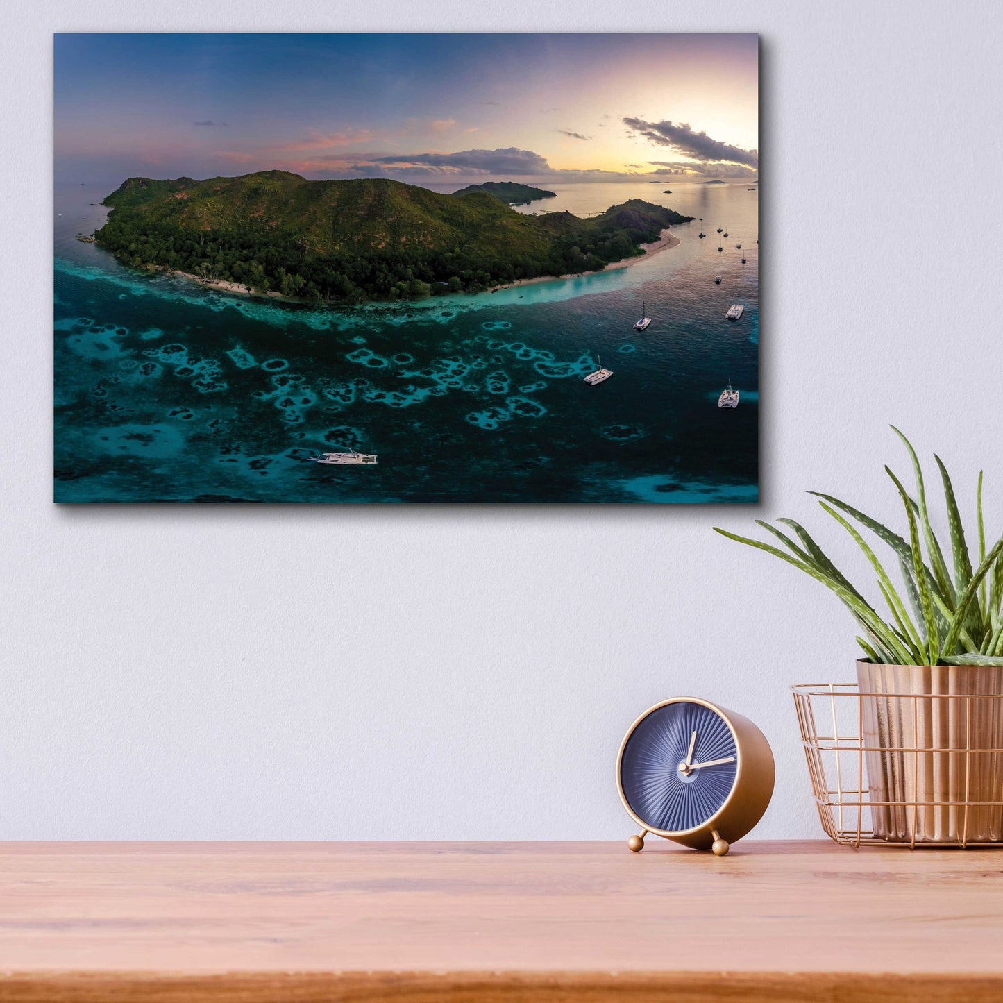 Epic Art 'Curieuse Island Seychelles Crop' by Epic Portfolio, Acrylic Glass Wall Art,16x12