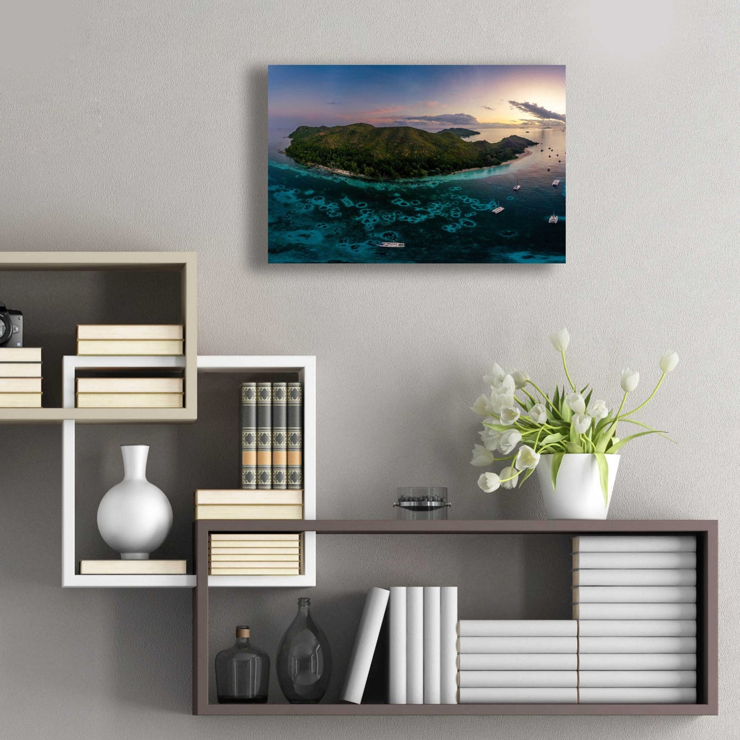 Epic Art 'Curieuse Island Seychelles Crop' by Epic Portfolio, Acrylic Glass Wall Art,24x16