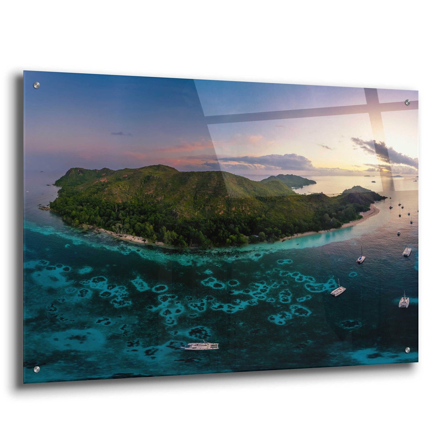 Epic Art 'Curieuse Island Seychelles Crop' by Epic Portfolio, Acrylic Glass Wall Art,36x24