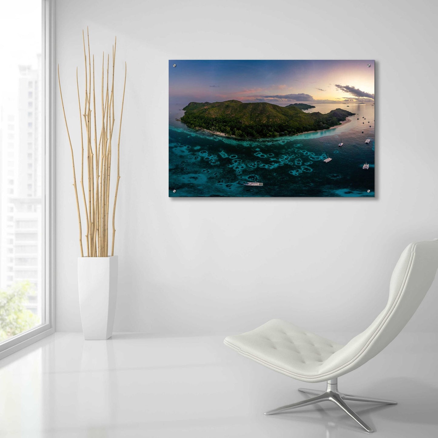 Epic Art 'Curieuse Island Seychelles Crop' by Epic Portfolio, Acrylic Glass Wall Art,36x24