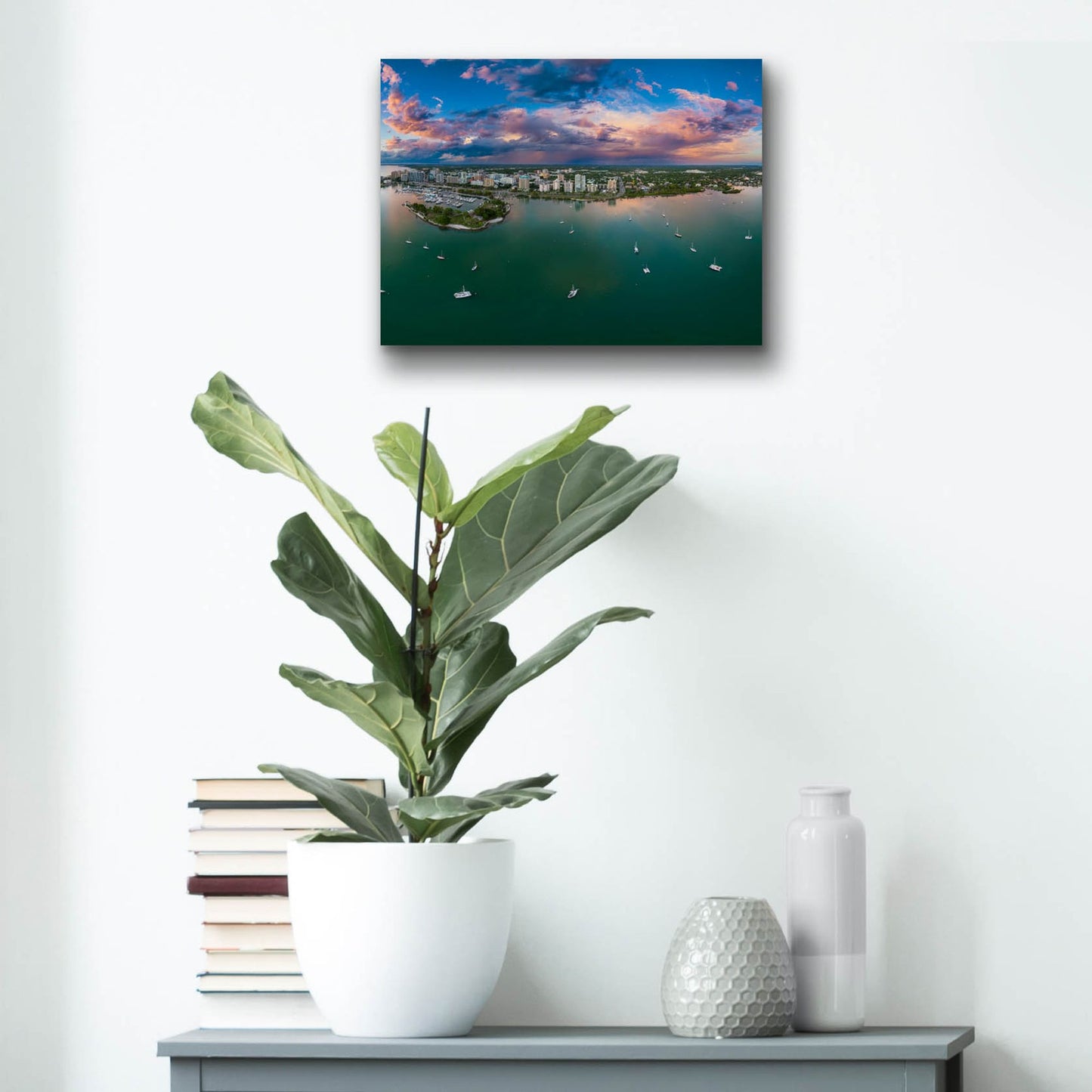 Epic Art 'Sarasota Sunset Crop' by Epic Portfolio, Acrylic Glass Wall Art,16x12