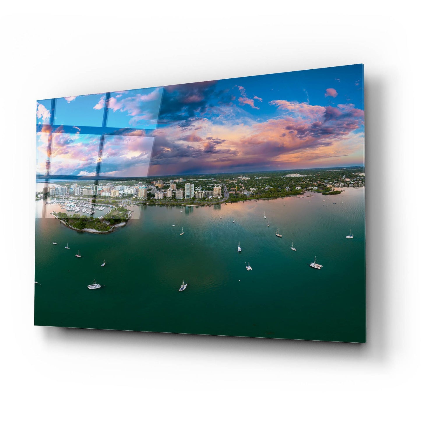 Epic Art 'Sarasota Sunset Crop' by Epic Portfolio, Acrylic Glass Wall Art,24x16